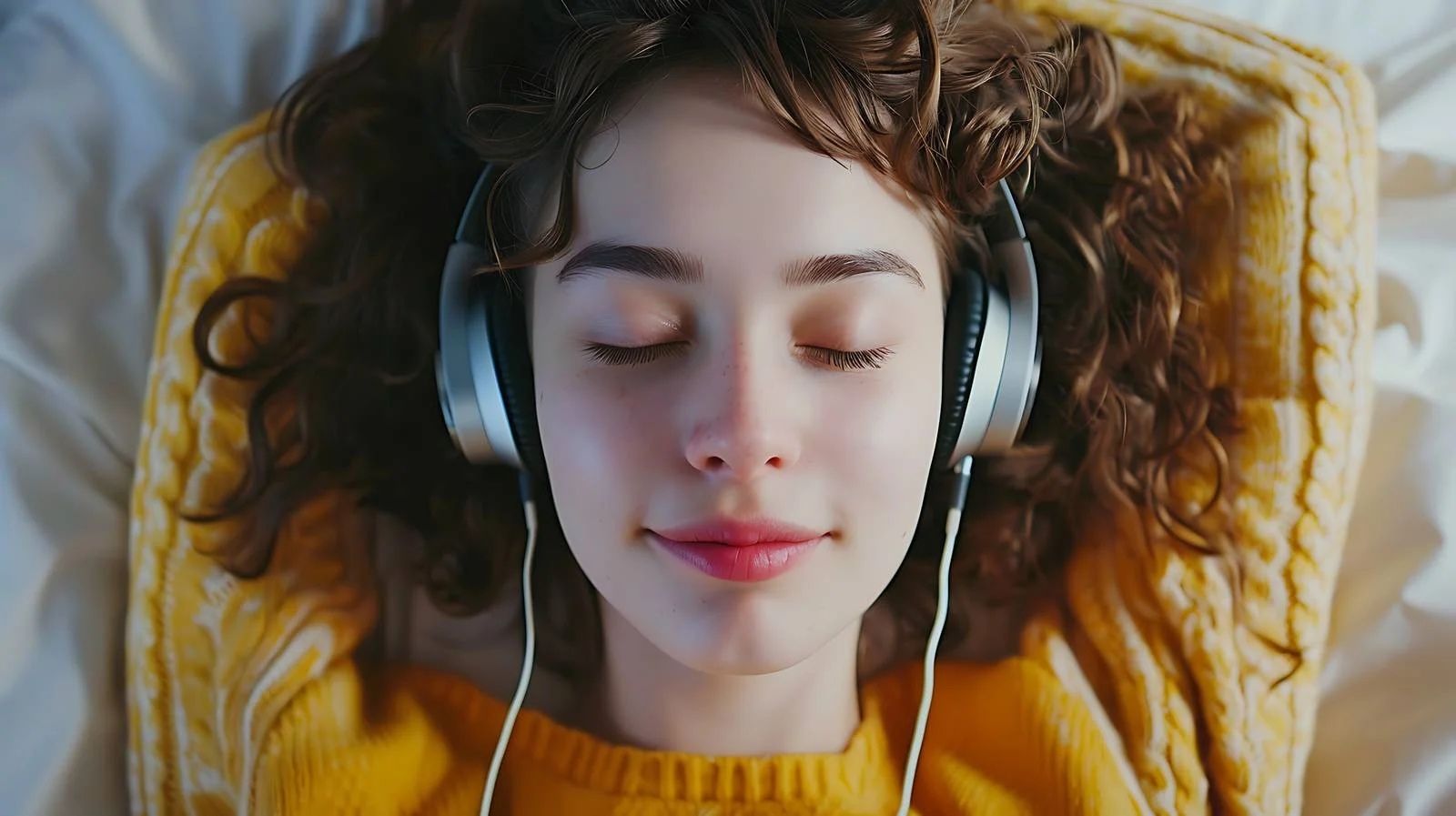 Serene Young Woman Relaxing — free download from Dotvec