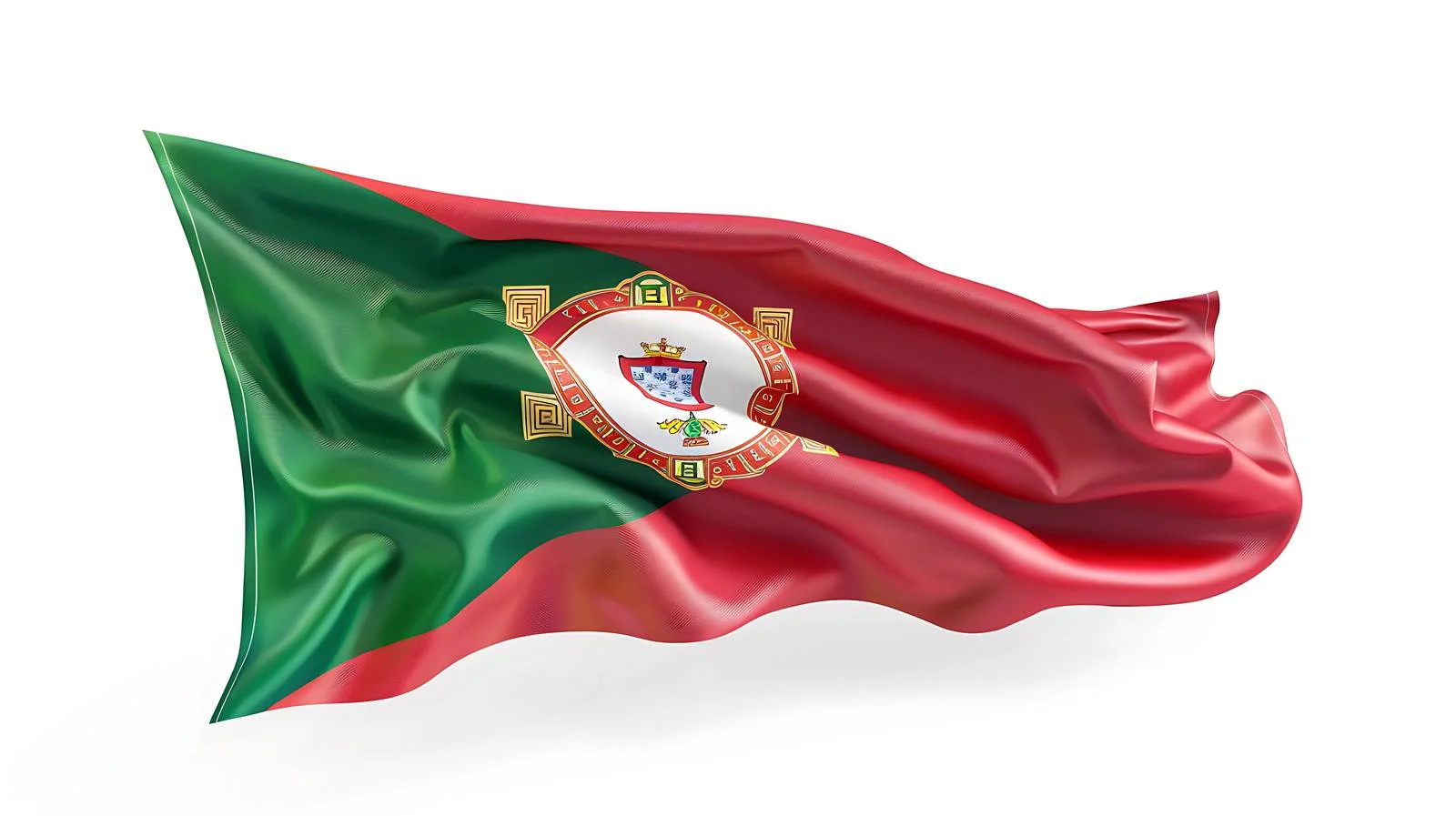 Portugal National Flag on White Background — free download from Dotvec