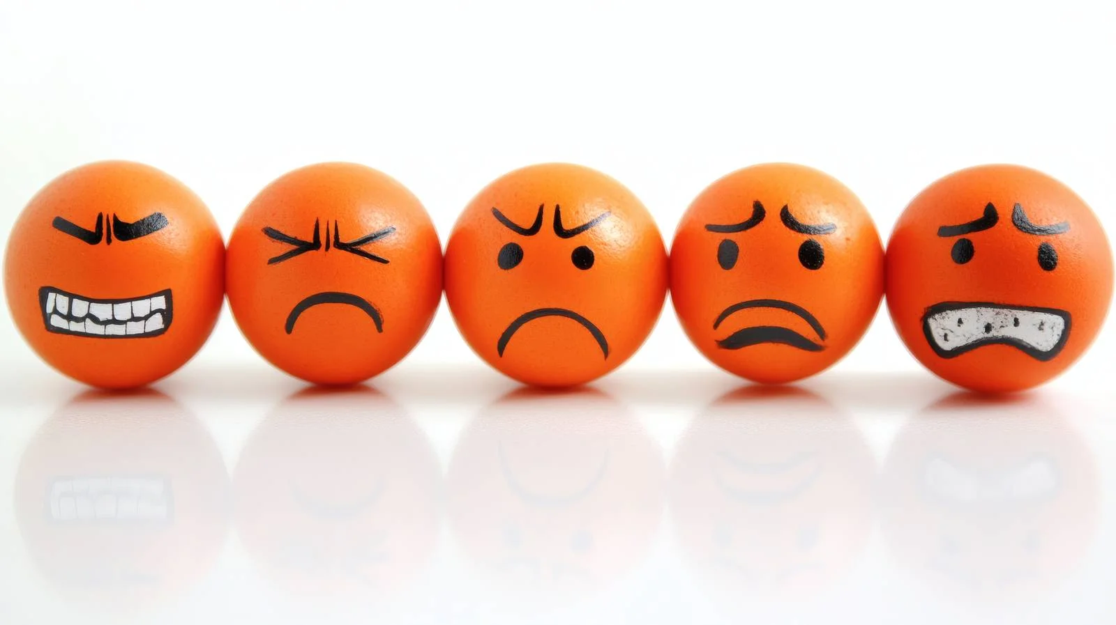 Emotions Contrast on White Background — free download from Dotvec