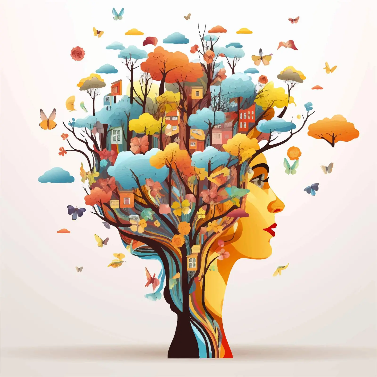 Mental Health Day Poster Design Vector Illustration — free download from Dotvec