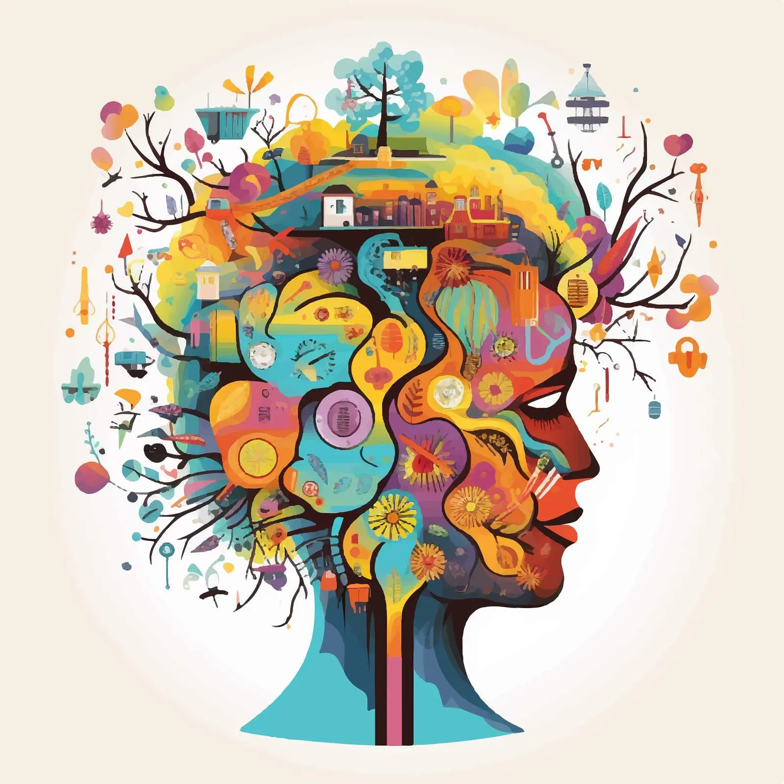 Mental Health Day Poster Design Illustration — free download from Dotvec