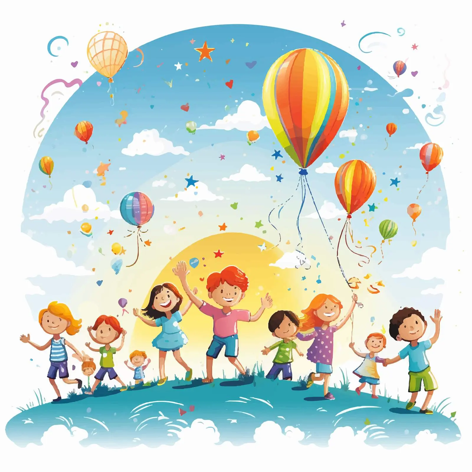 Universal Children's Day Poster Design Illustration – free community event image from Dotvec