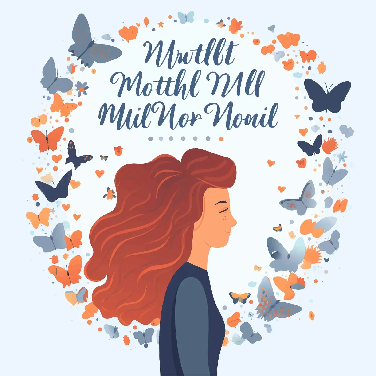 World Mental Health Day Poster Design Illustration – free creative poster image from Dotvec