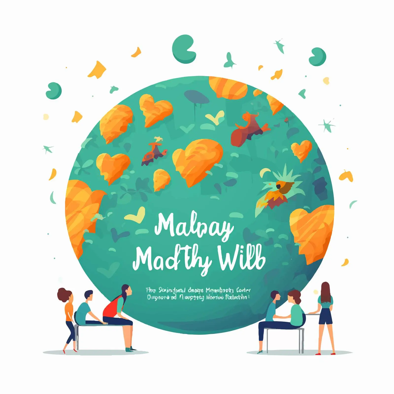 World Mental Health Day Poster Design Illustration — free download from Dotvec