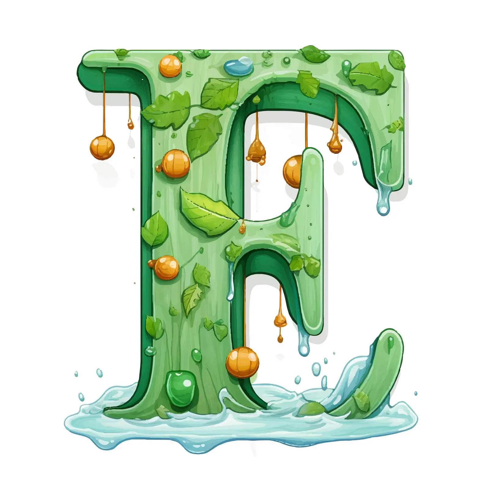 Cartoon Alphabet Poster with Letter F — free download from Dotvec