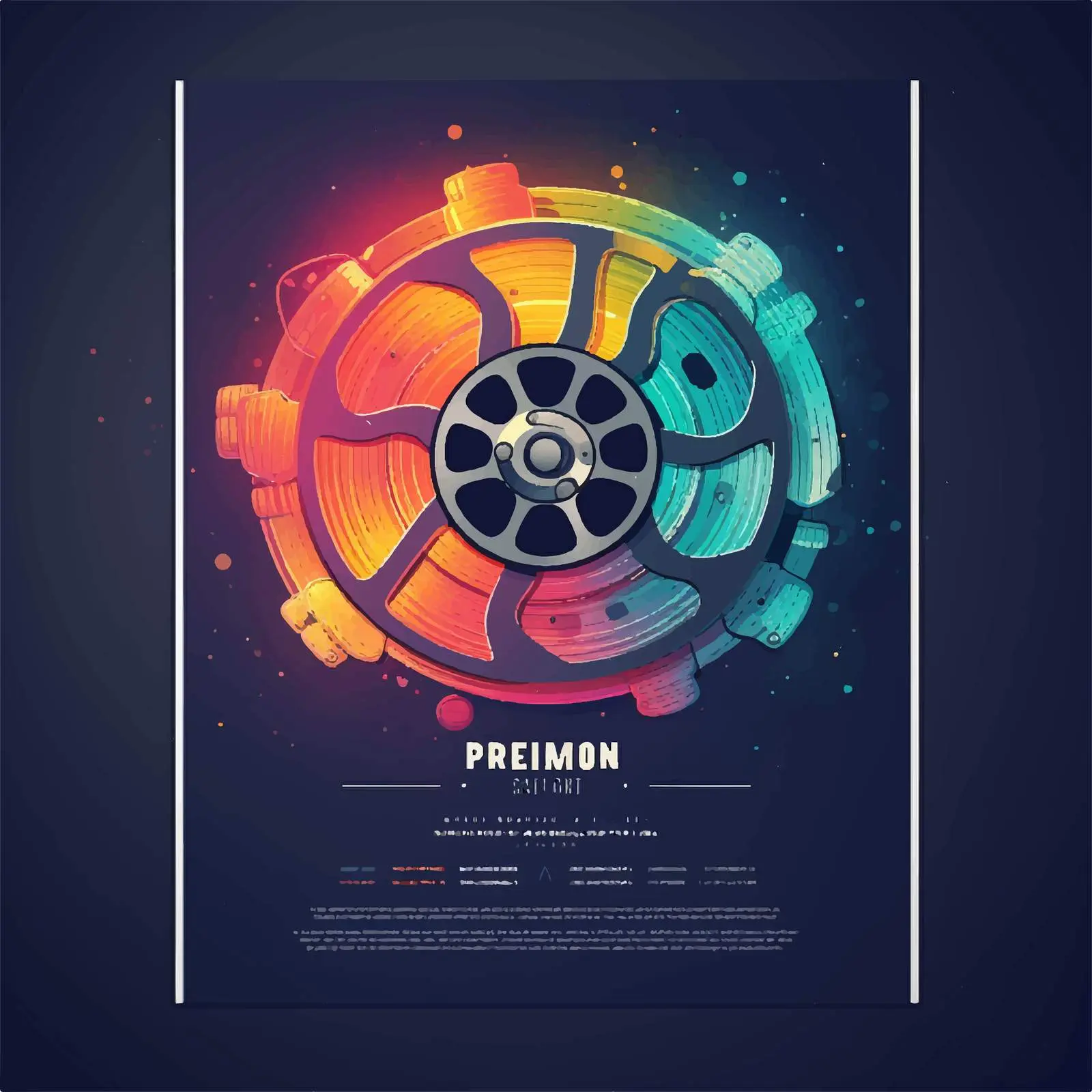 Cinema Premiere Poster and Flyer Template — free download from Dotvec