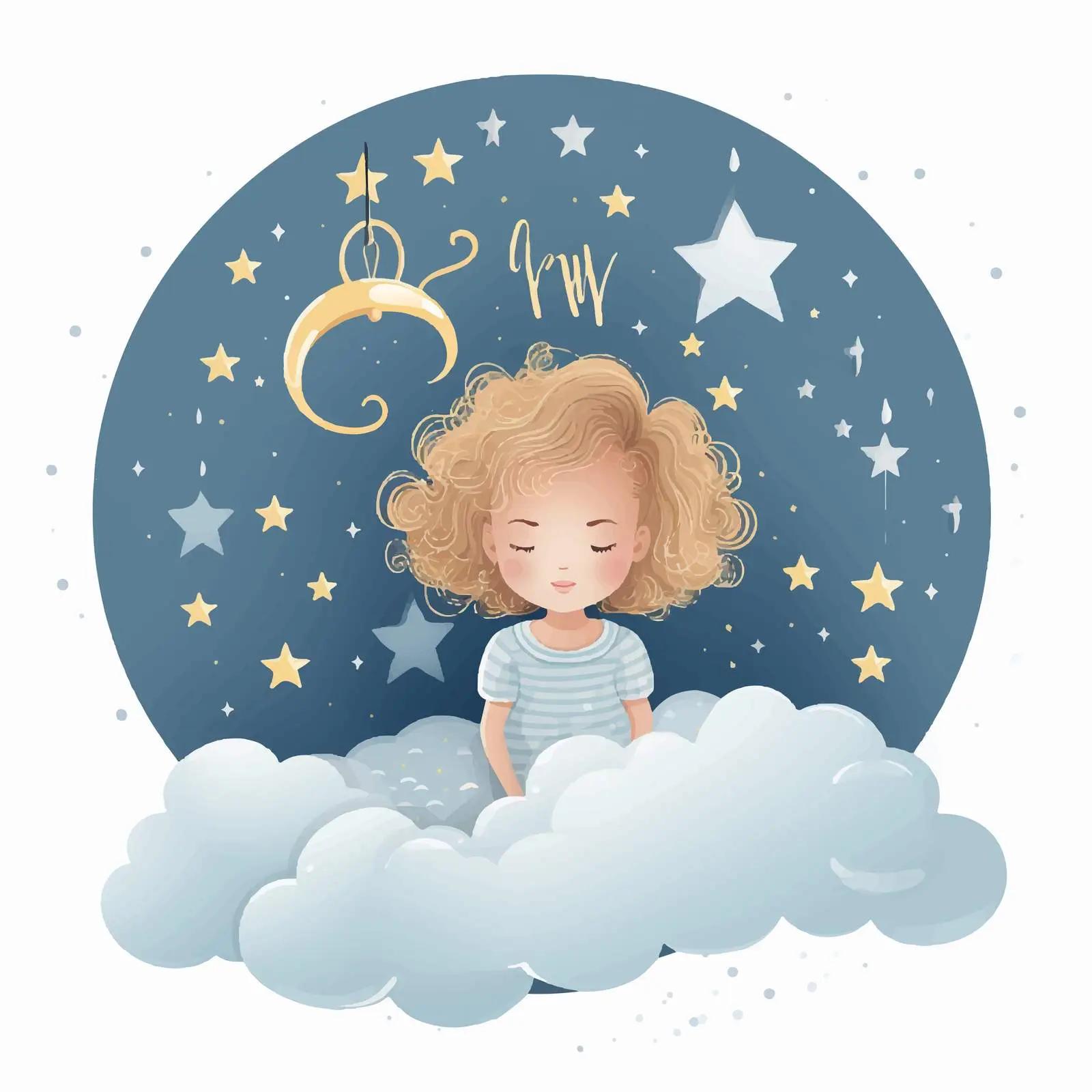 Sweet Dreams Children's Room Poster Template — free download from Dotvec