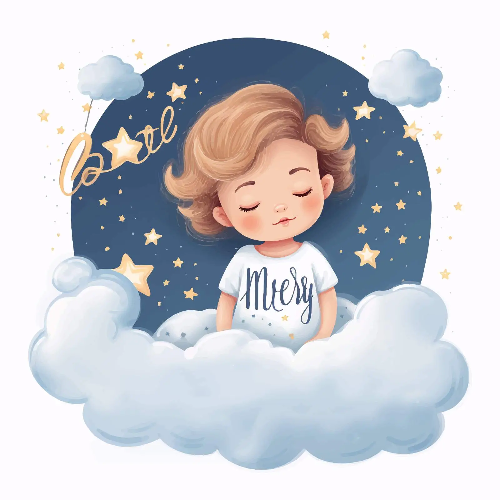 Sweet Dreams Children's Room Poster Template — free download from Dotvec