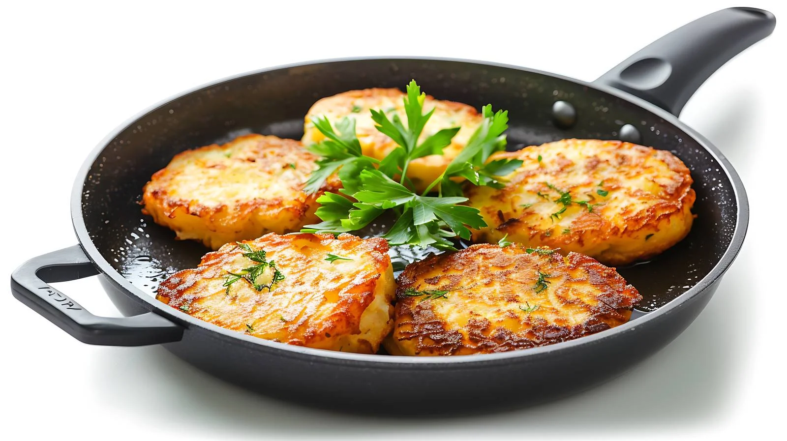 Sizzling Potato Pancakes in Pan Cooking — free download from Dotvec