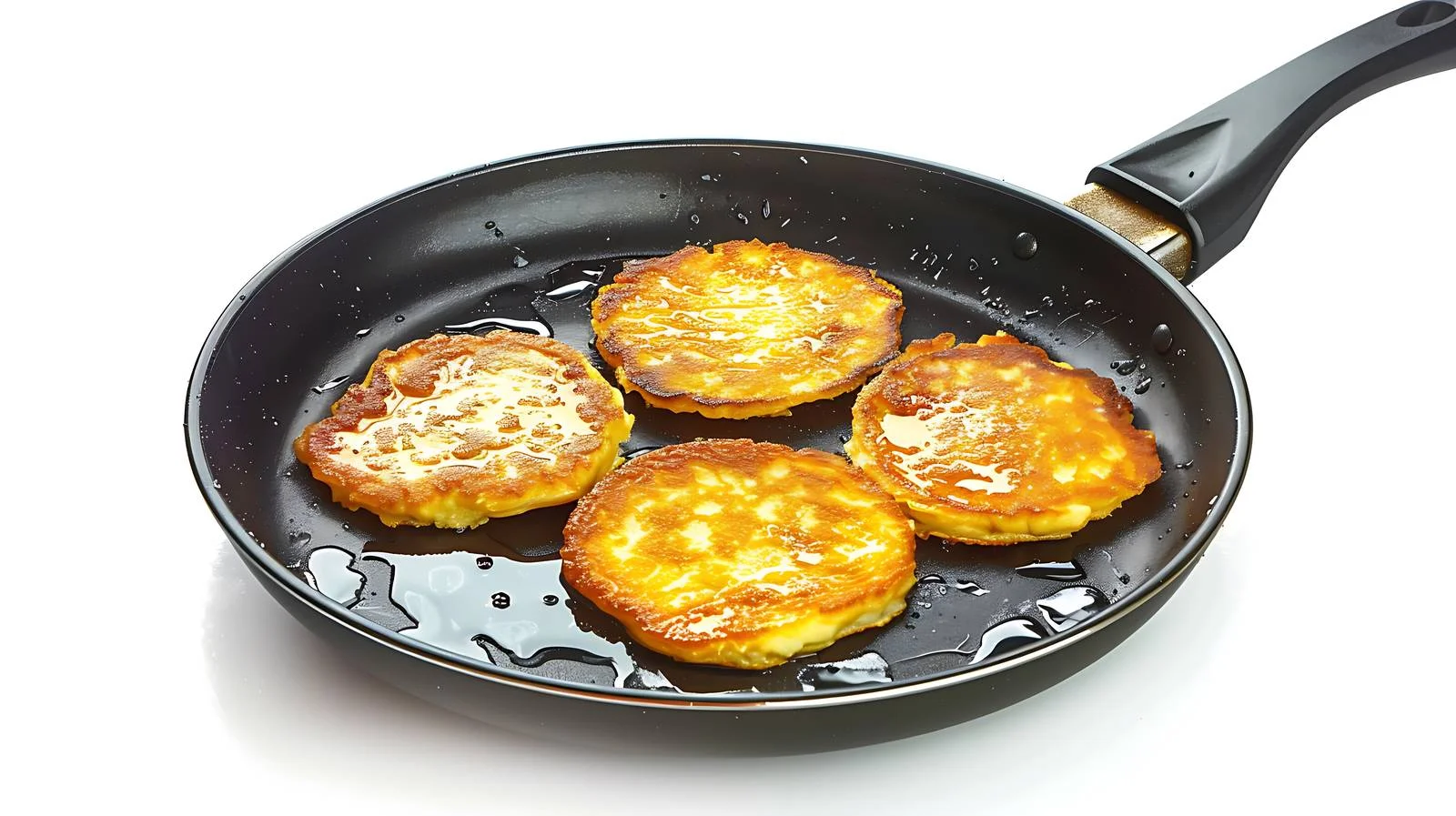 Cooking Potato Pancakes in Pan Close-Up — free download from Dotvec