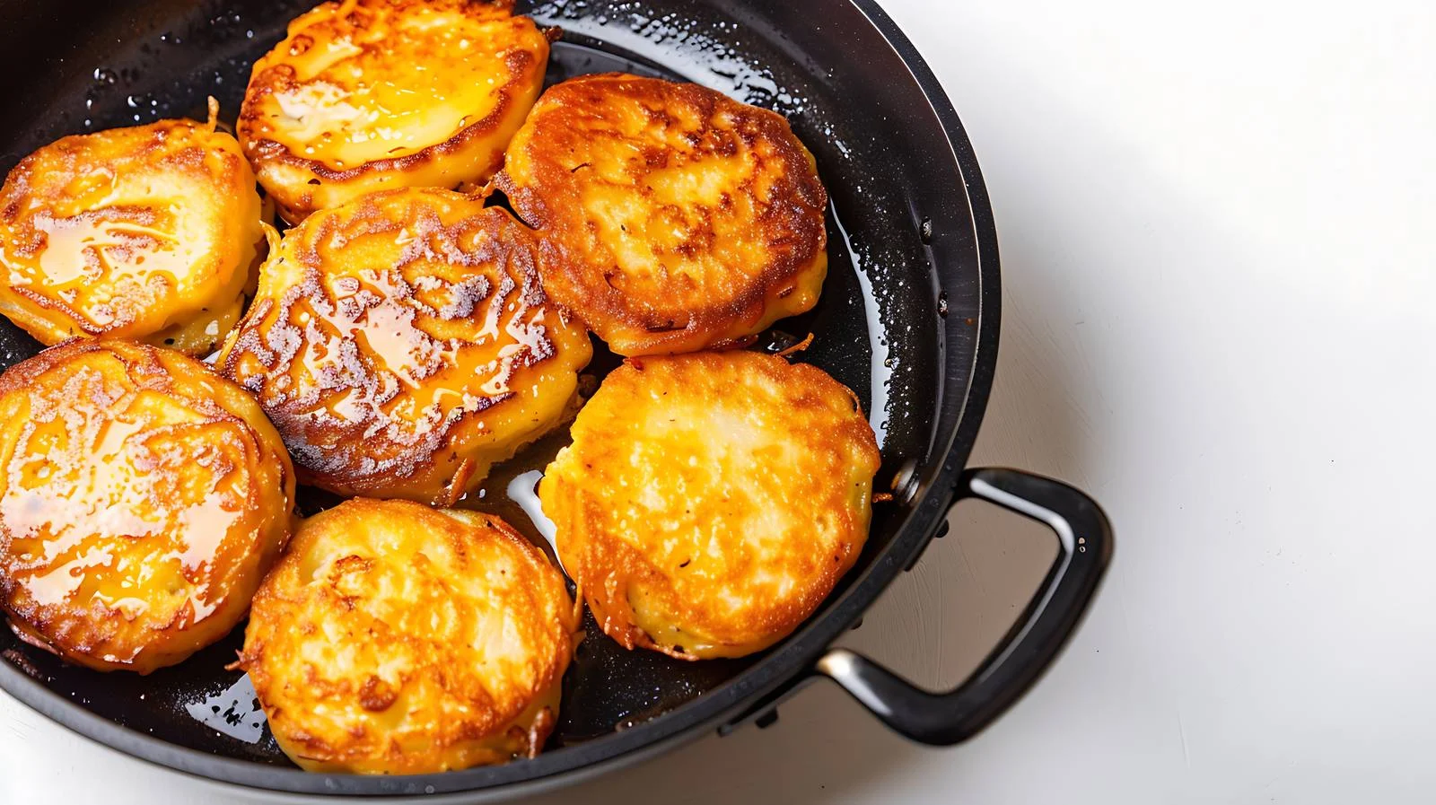 Sizzling Potato Pancakes Cooking in Isolation — free download from Dotvec