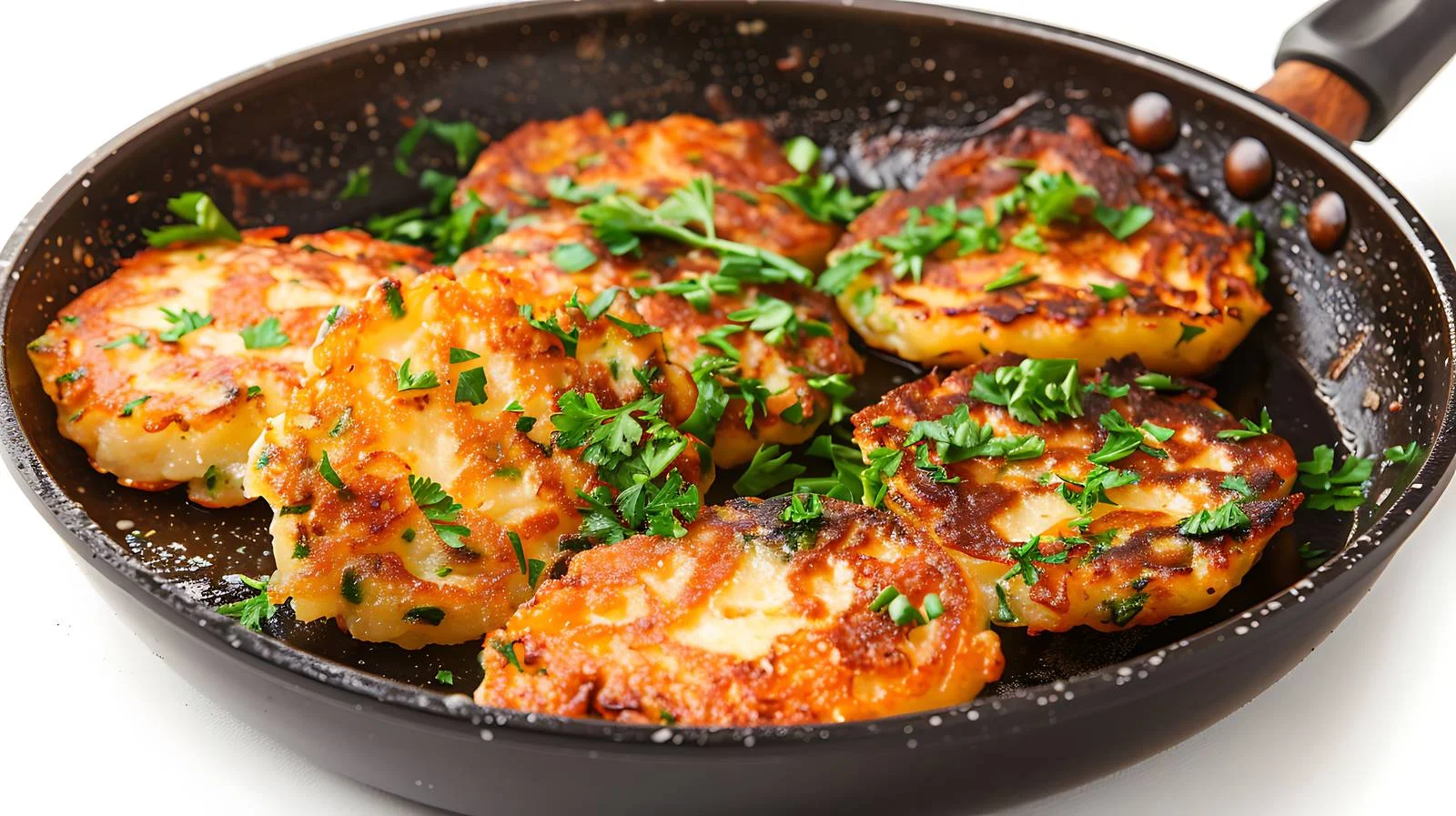 Sizzling Potato Pancakes Cooking Close-Up — free download from Dotvec