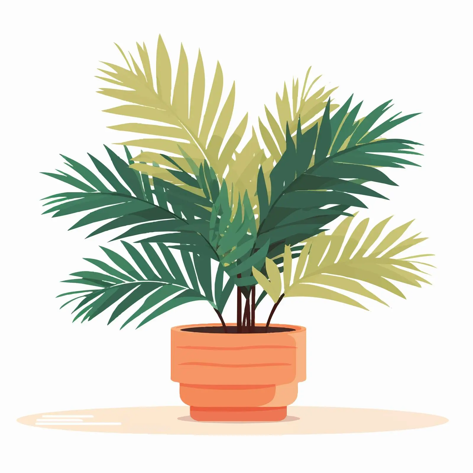 Indoor Tall Palm Tree in Planter — free download from Dotvec
