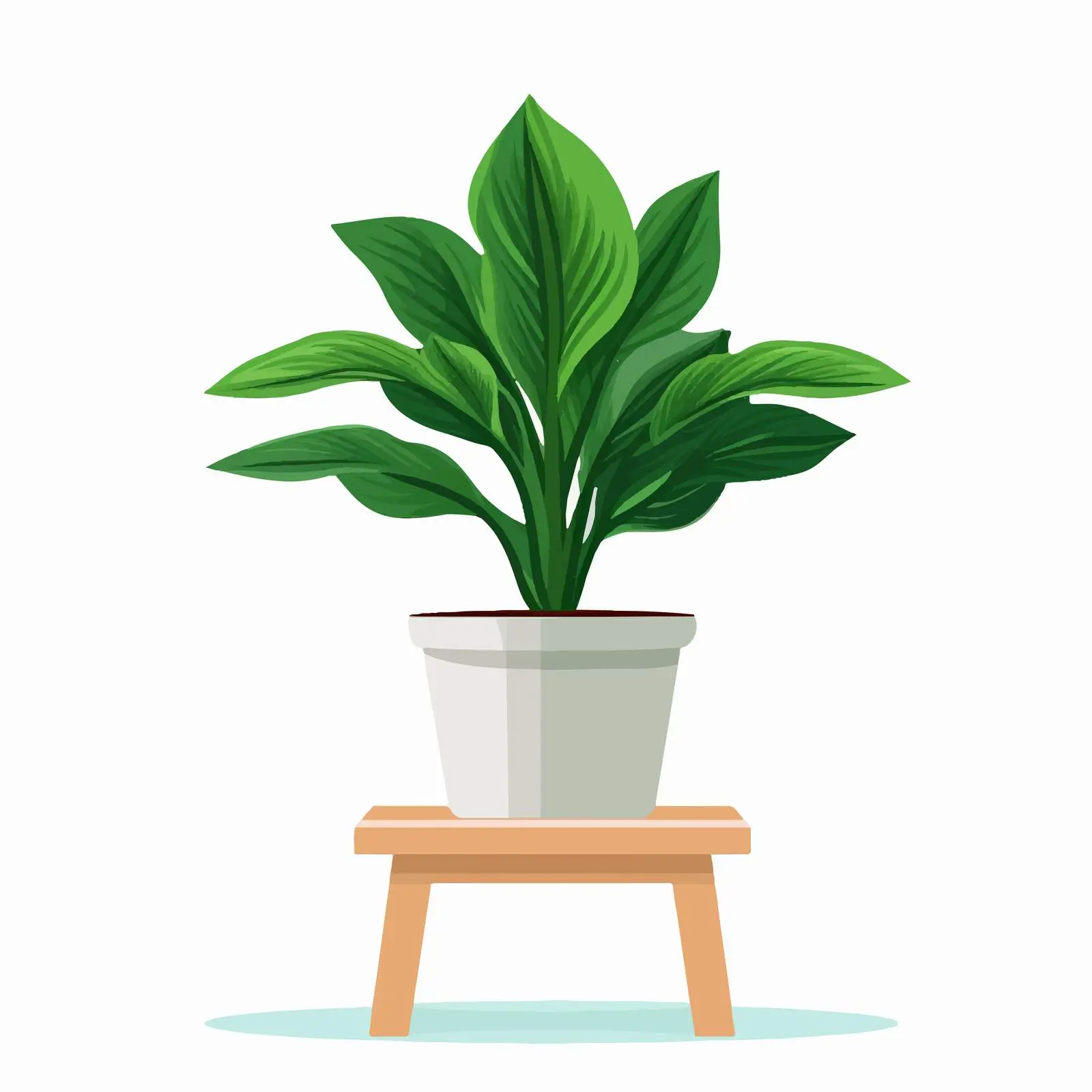 Potted House Plant in Decorative Stand — free download from Dotvec