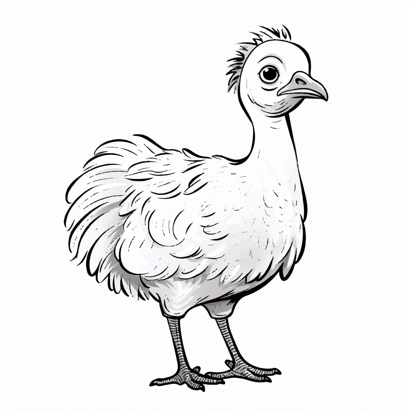 Cartoon Poult Line Vector Illustration — free download from Dotvec