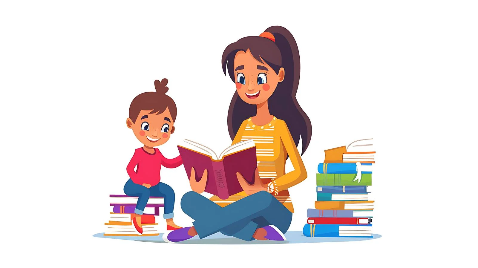 Early Reading Session in Kindergarten Classroom — free download from Dotvec