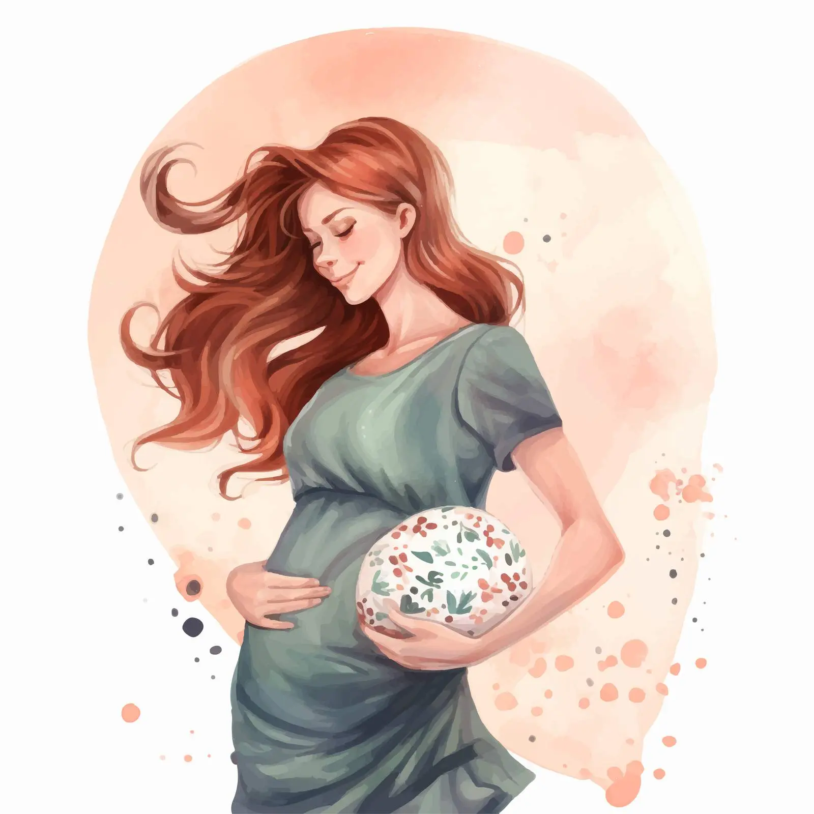 Expectant Mother Banner Decoration Vector — free download from Dotvec