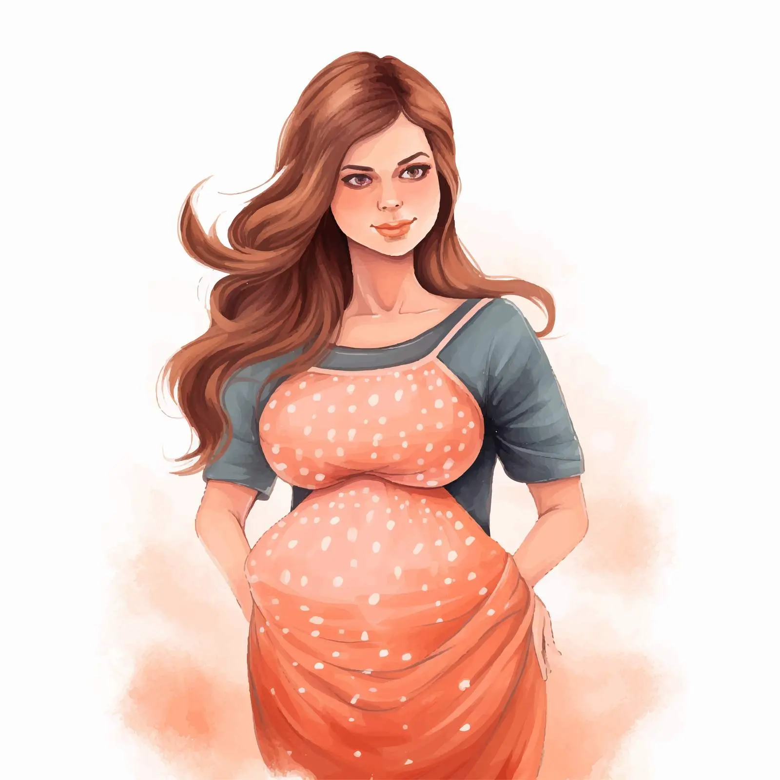 Pregnant Girl Banner for Expectant Mothers – free expectant mother image from Dotvec