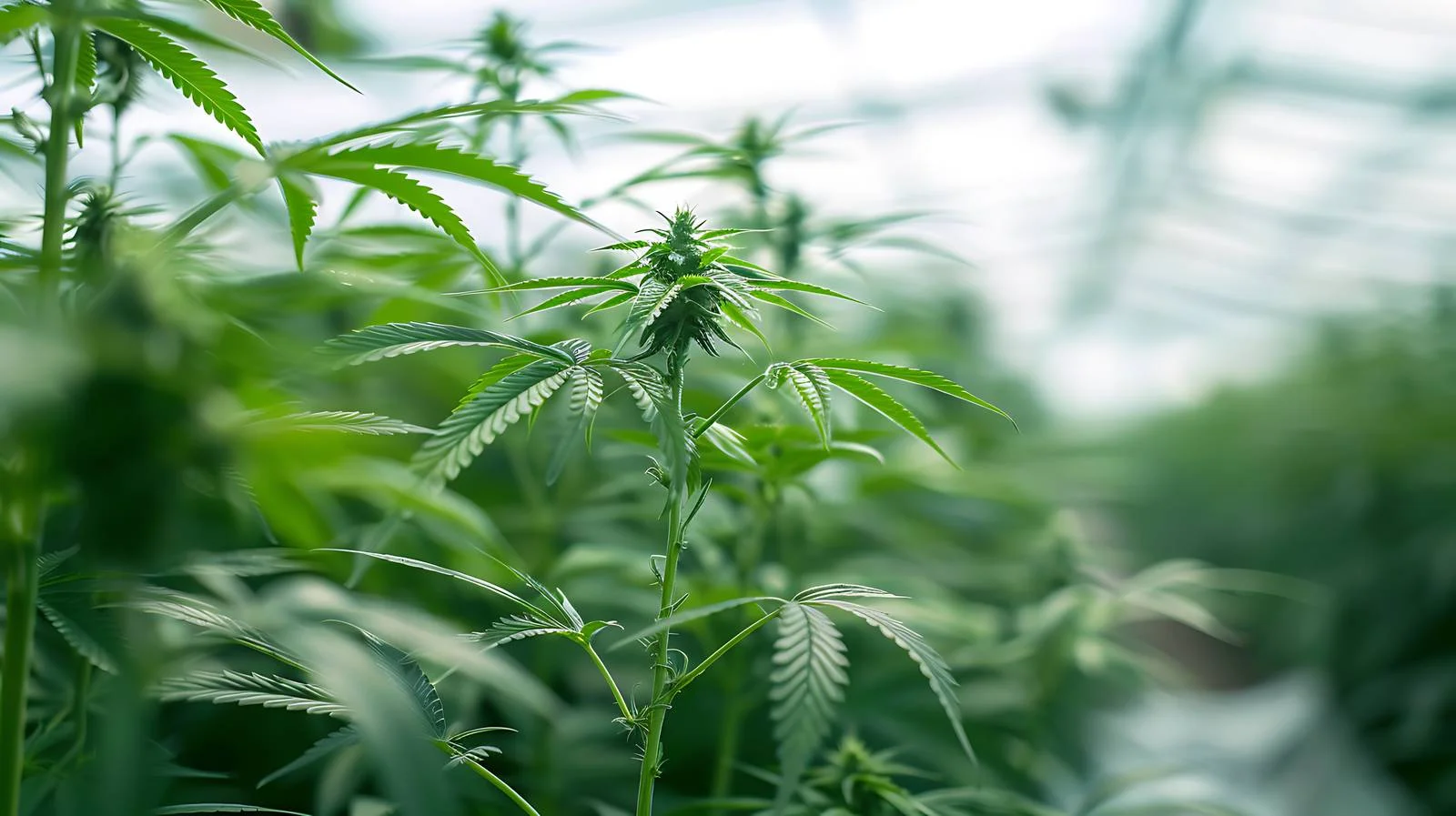 Quality Cannabis Plants in Greenhouse — free download from Dotvec