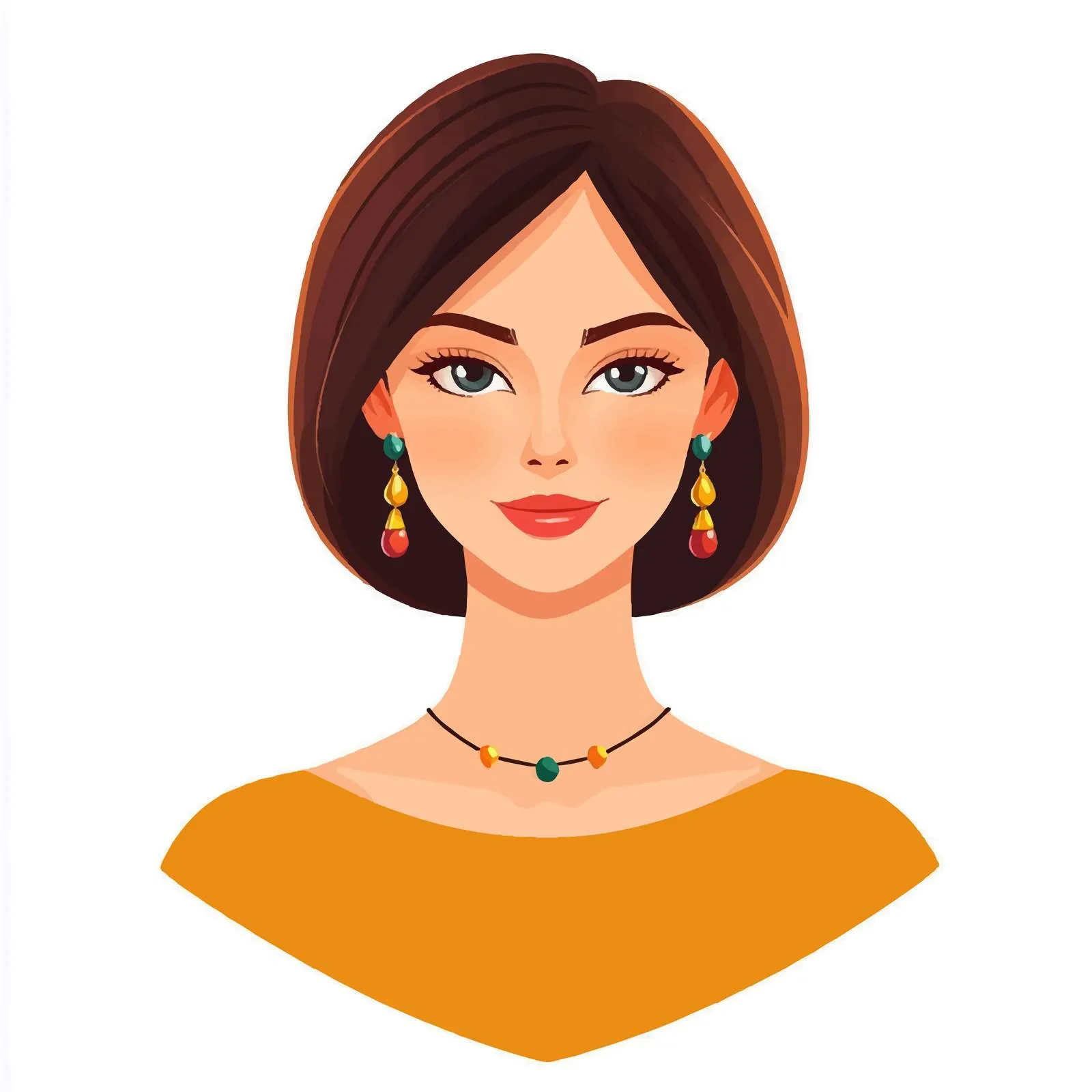 Elegant Portrait of a Young Smiling Woman — free download from Dotvec