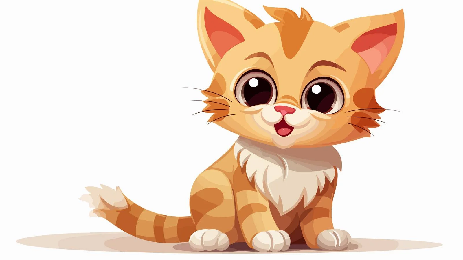 Whimsical Cat Cartoon Illustration — free download from Dotvec