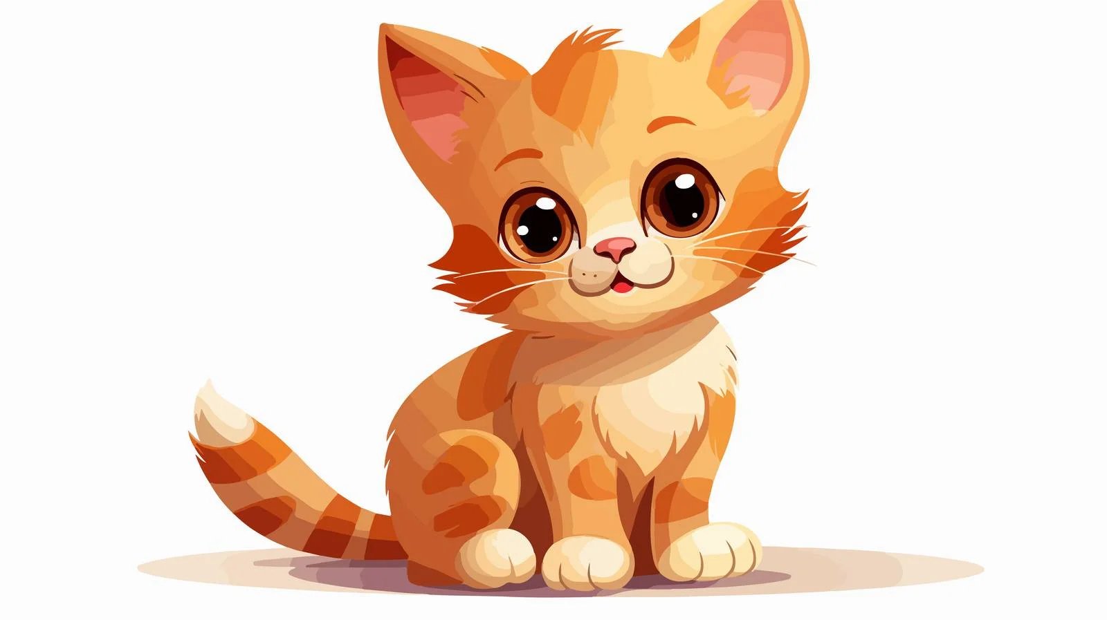 Cute Cartoon Cat Illustration — free download from Dotvec