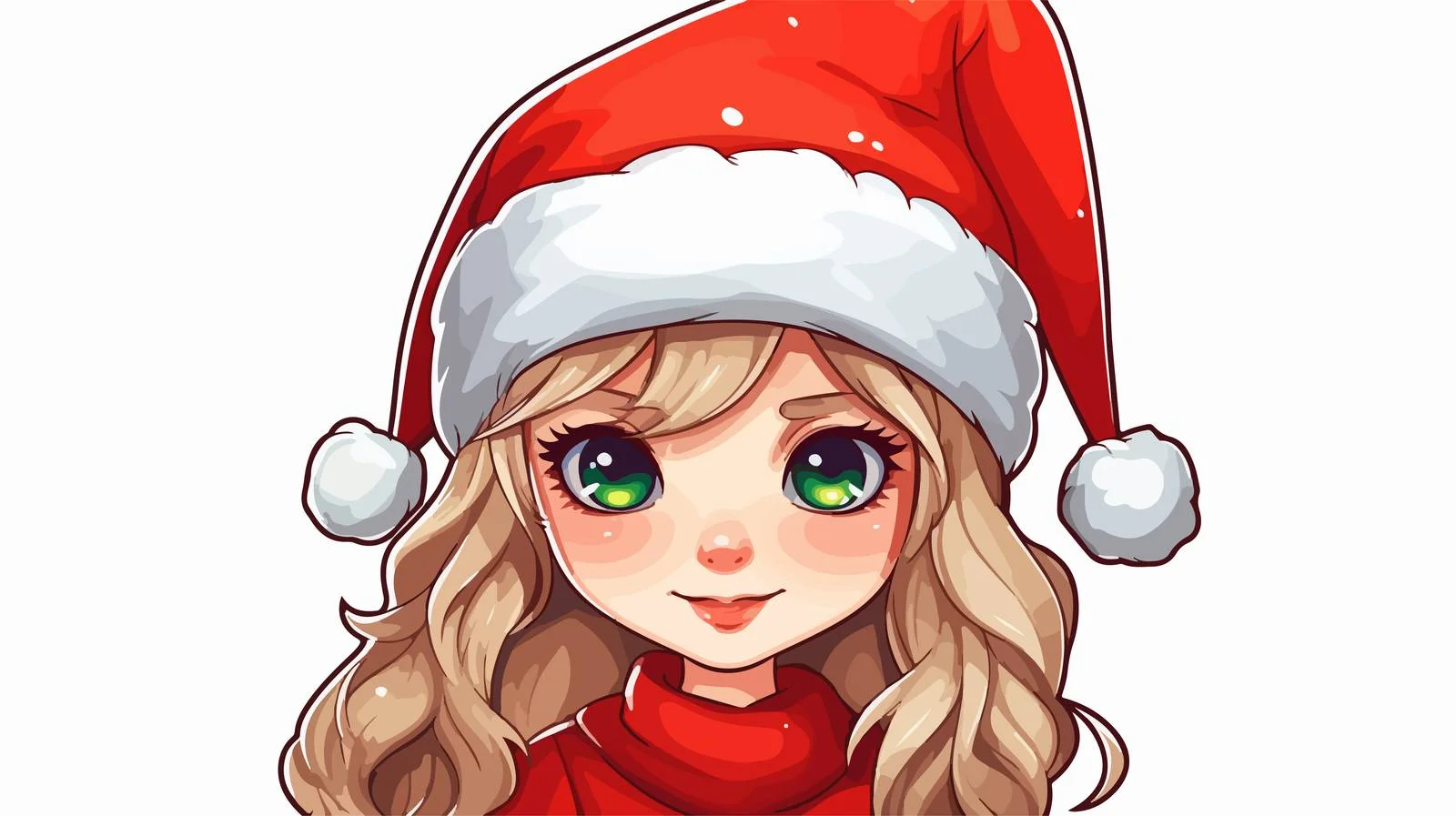 Elf Girl Cartoon Sticker — free download from Dotvec