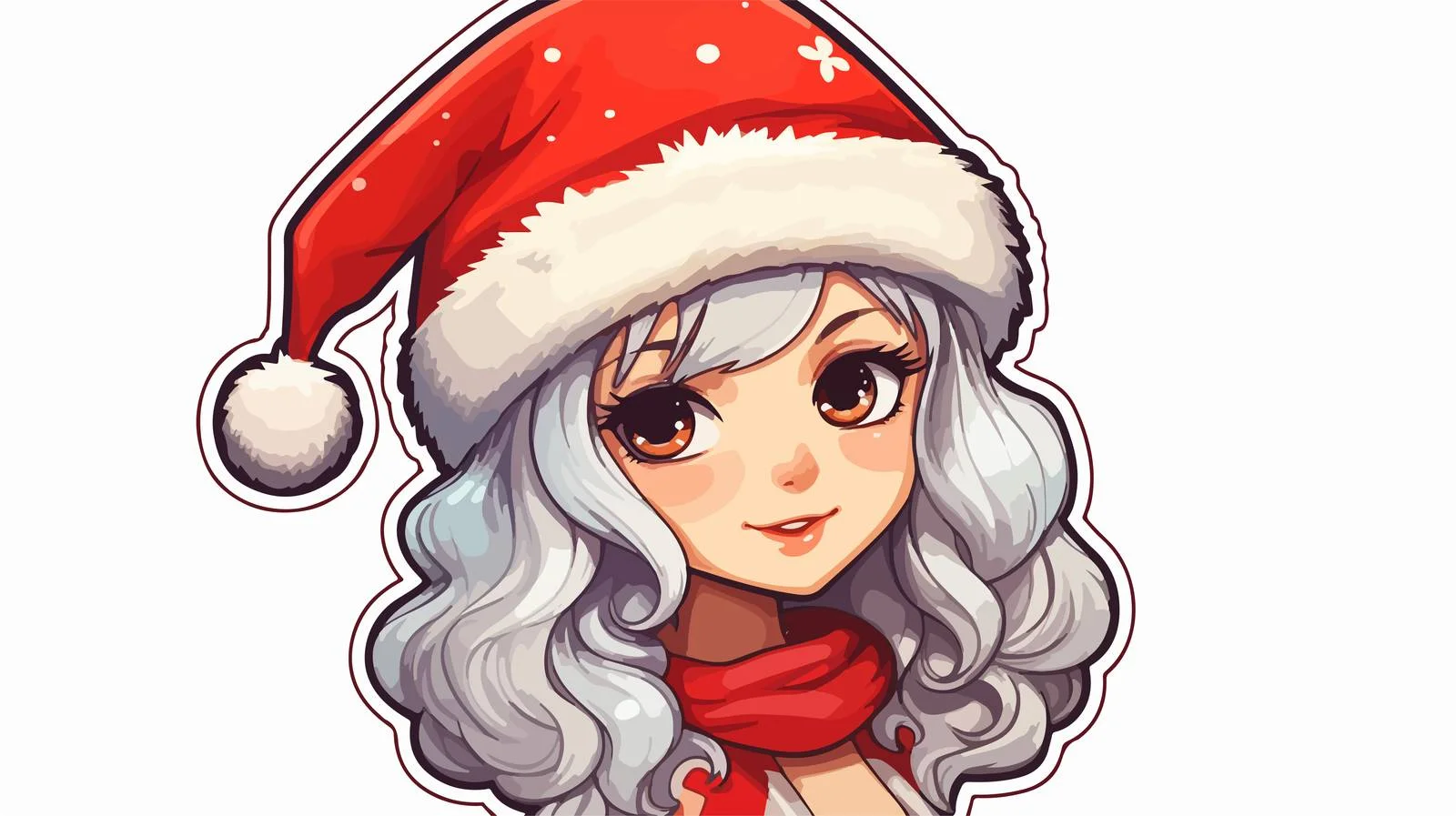 Elf Girl Cartoon Sticker — free download from Dotvec