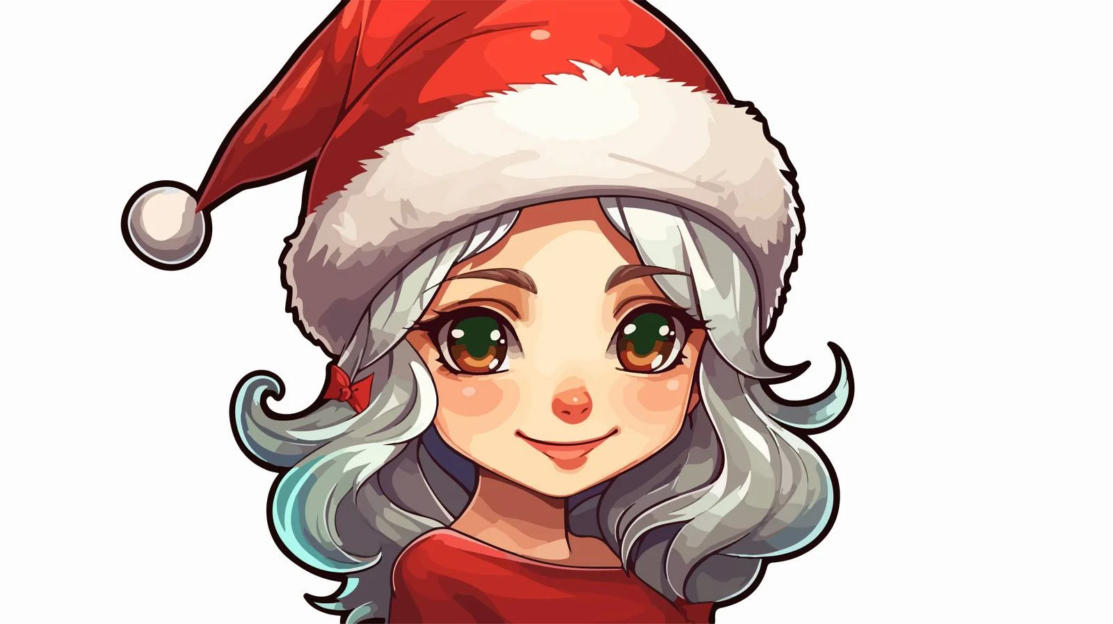Elf Girl Cartoon Sticker — free download from Dotvec