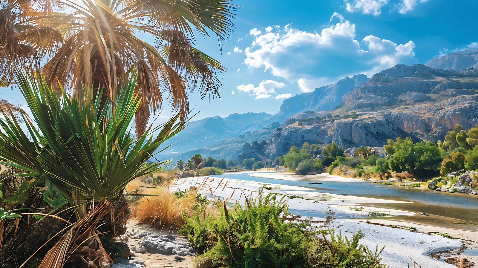 Tranquil Paradise: Preveli Palm Beach — free download from Dotvec