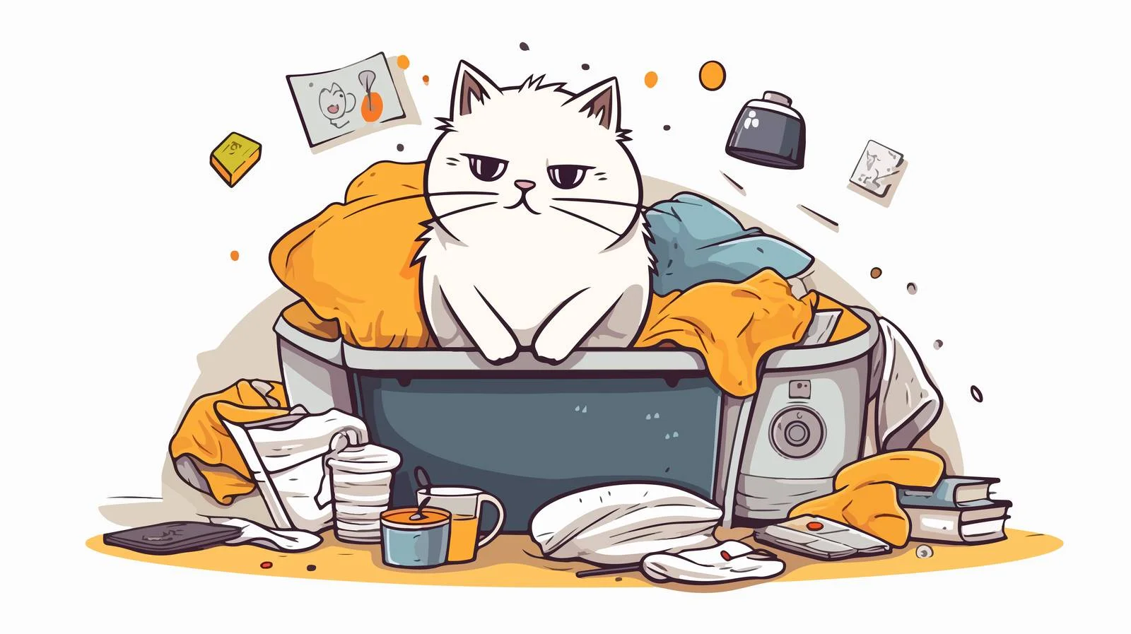 Addressing Cat Behavior: Kitten Meowing Mischief — free download from Dotvec