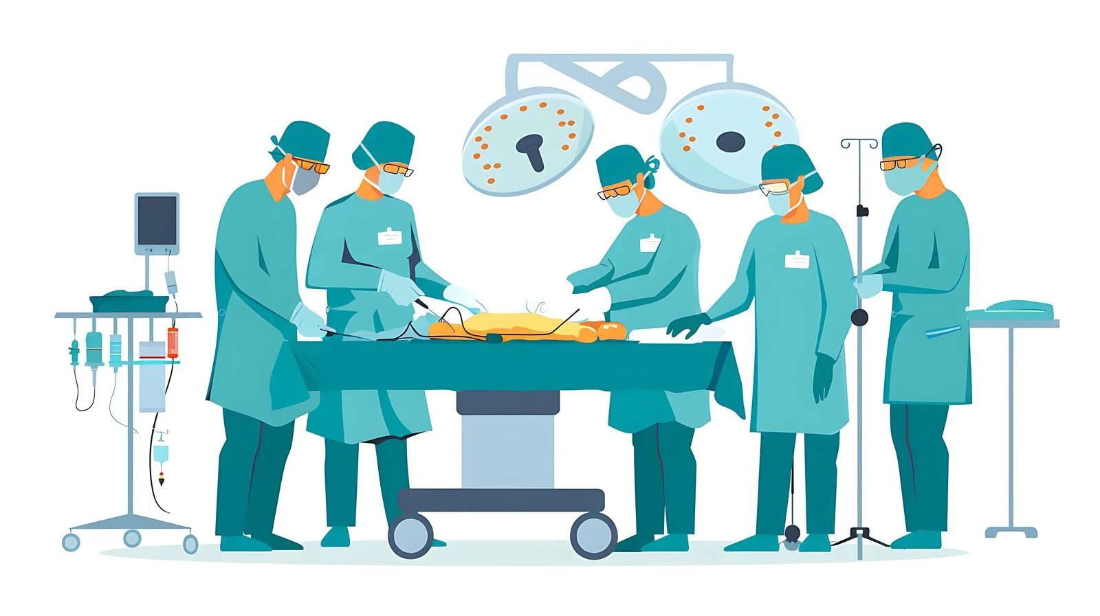 Trauma Surgery Operation Process — free download from Dotvec