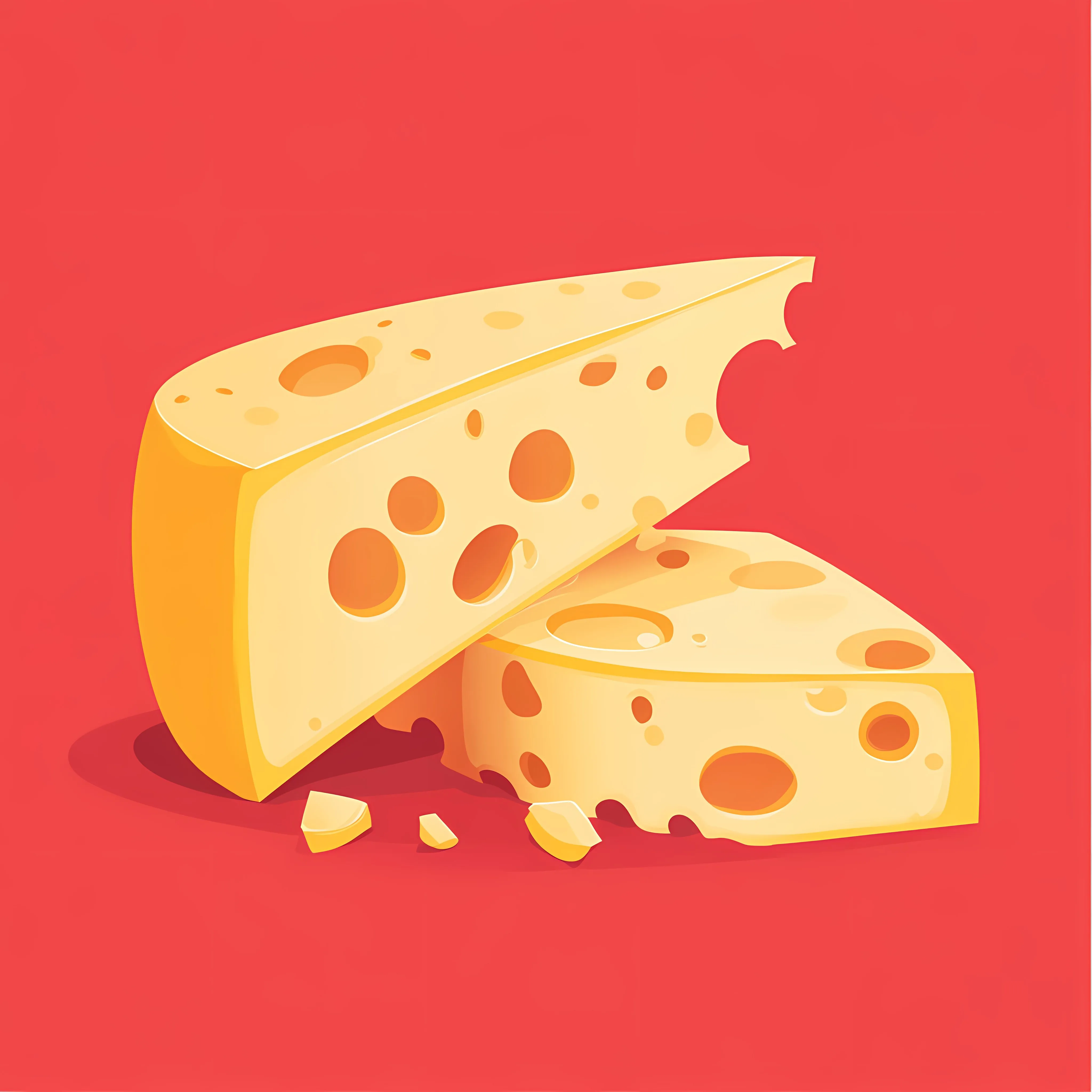Processed Cheese on Red Background — free download from Dotvec