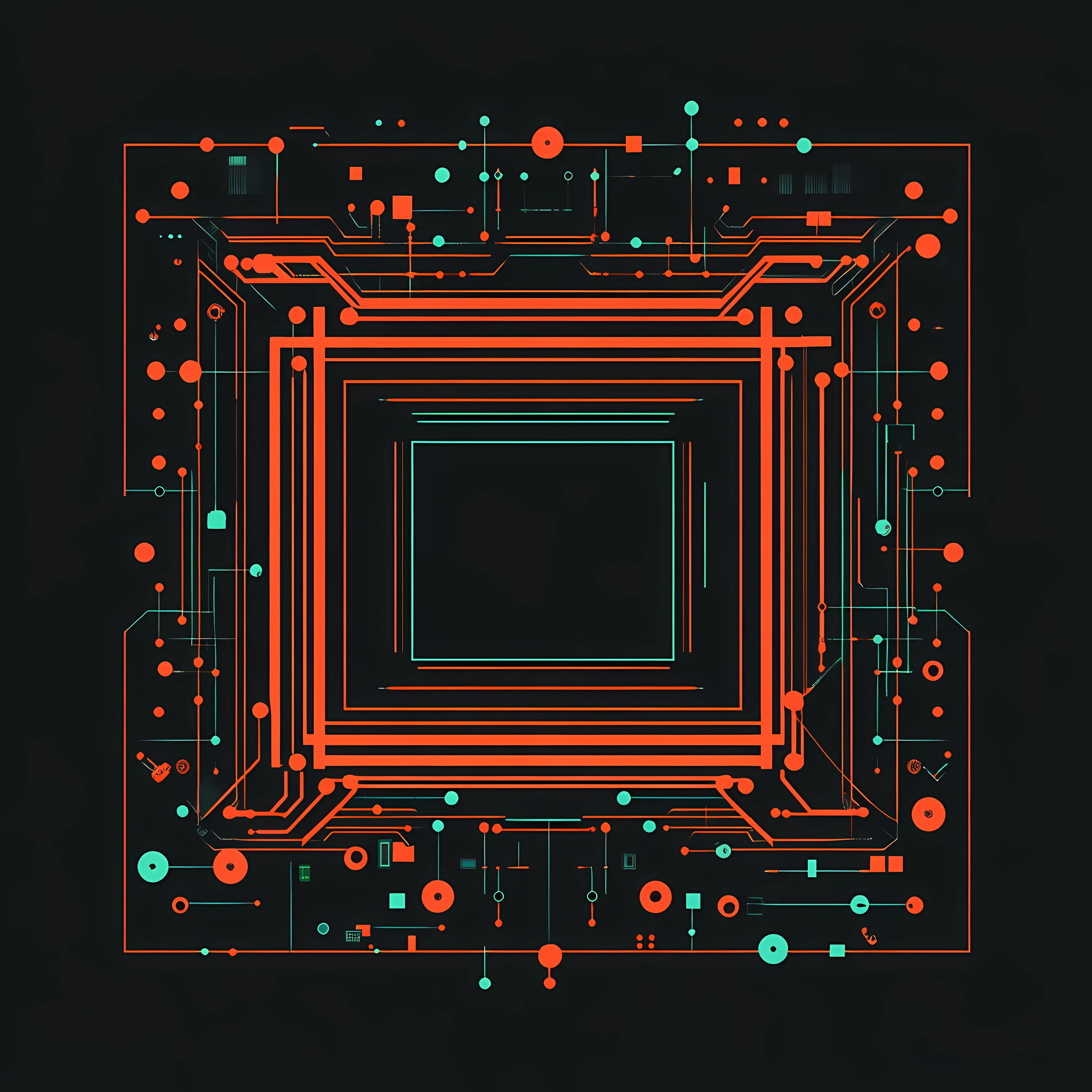Processor Chip Technology Illustration — free download from Dotvec