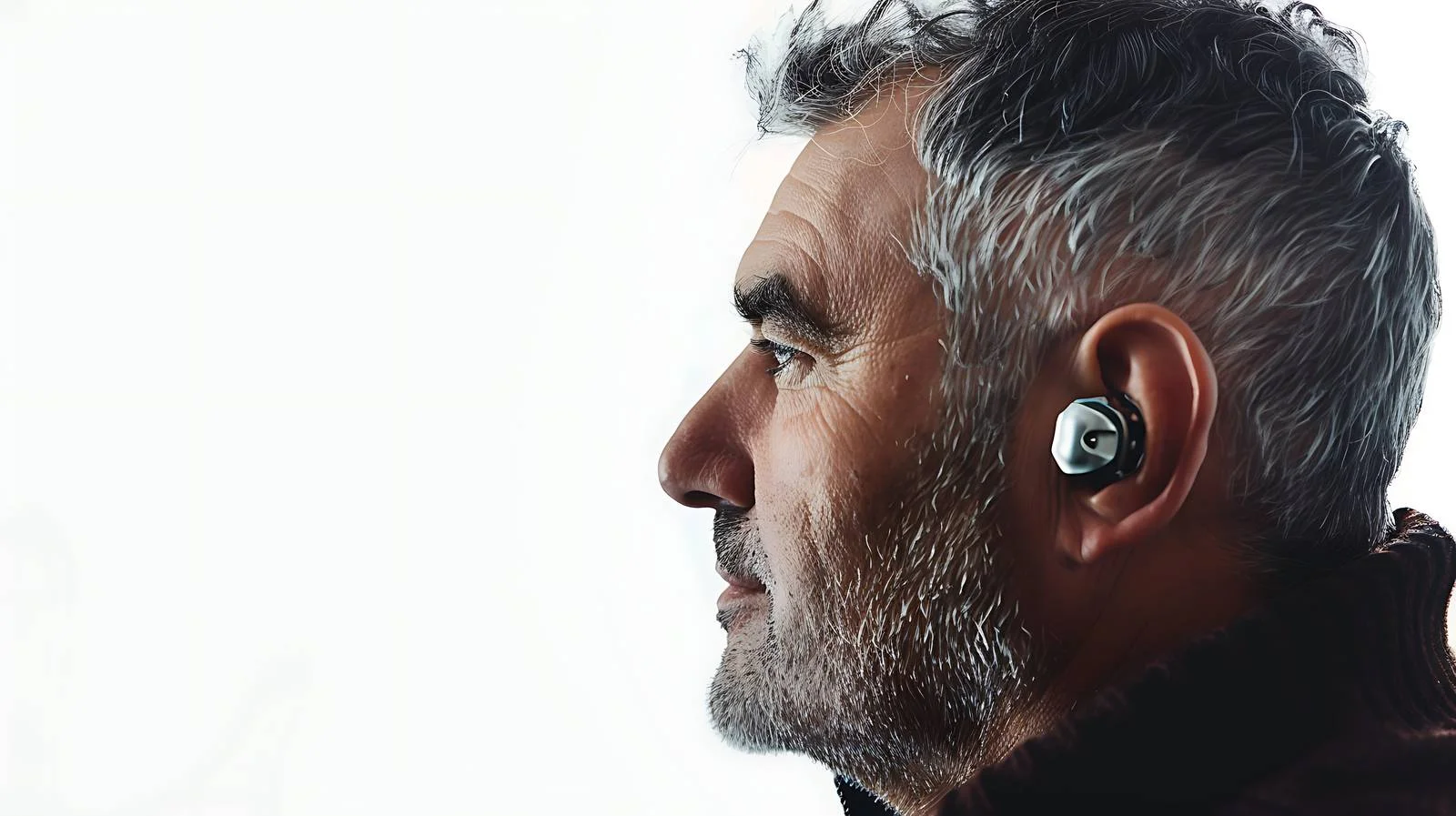 Man with Cochlear Implant Isolated — free download from Dotvec