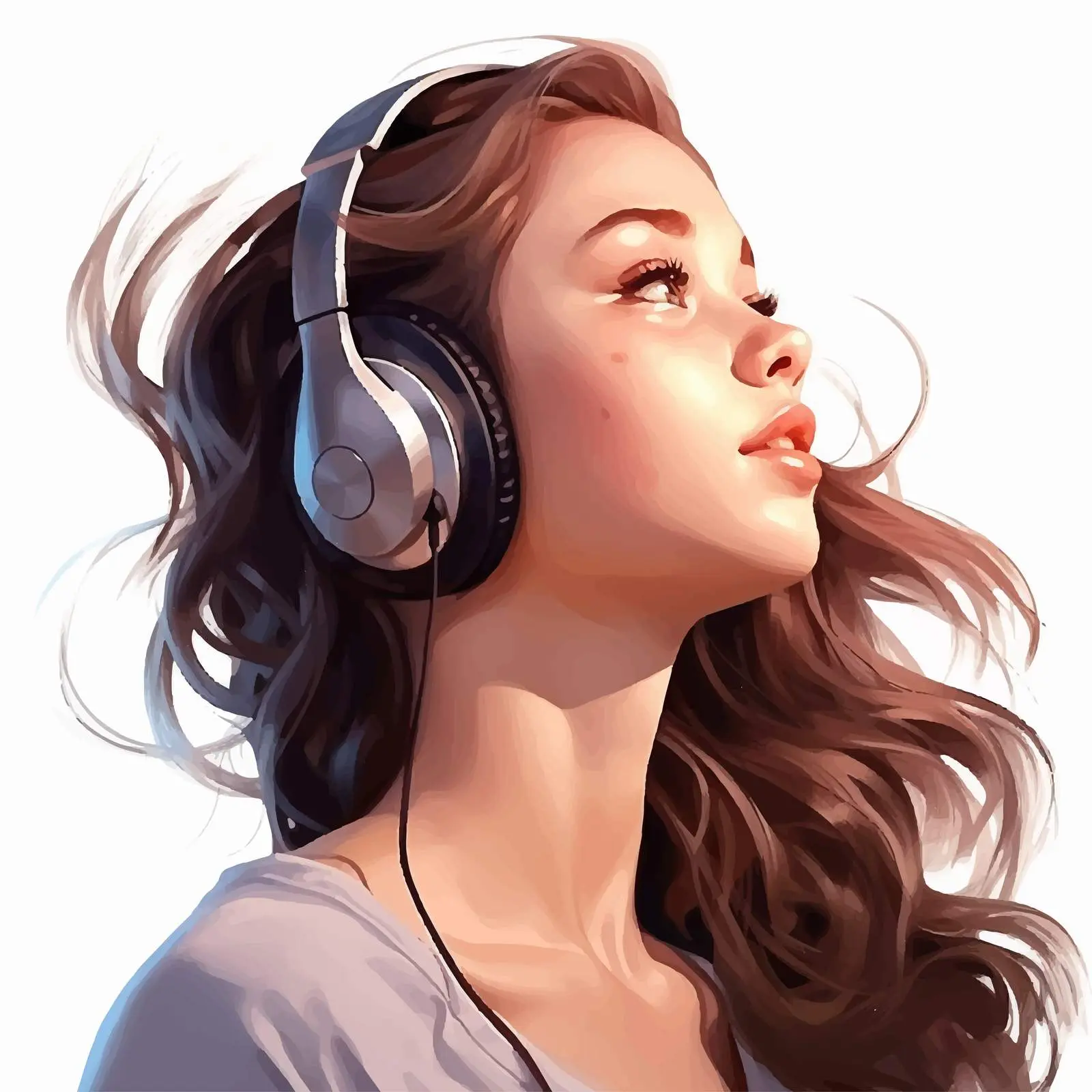 Portrait of a Beautiful Young Woman — free download from Dotvec