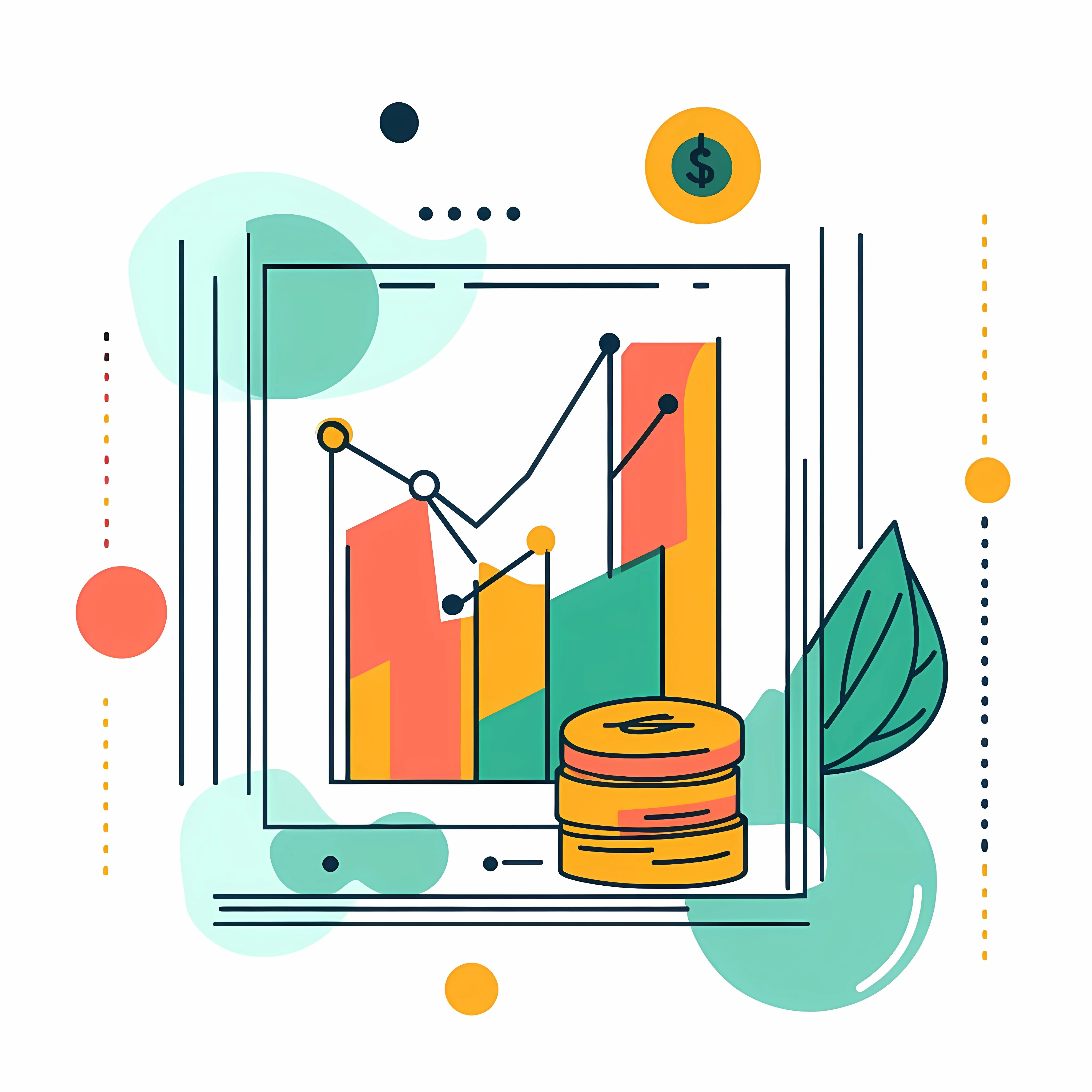 Flat Vector Illustration of Profit Design — free download from Dotvec