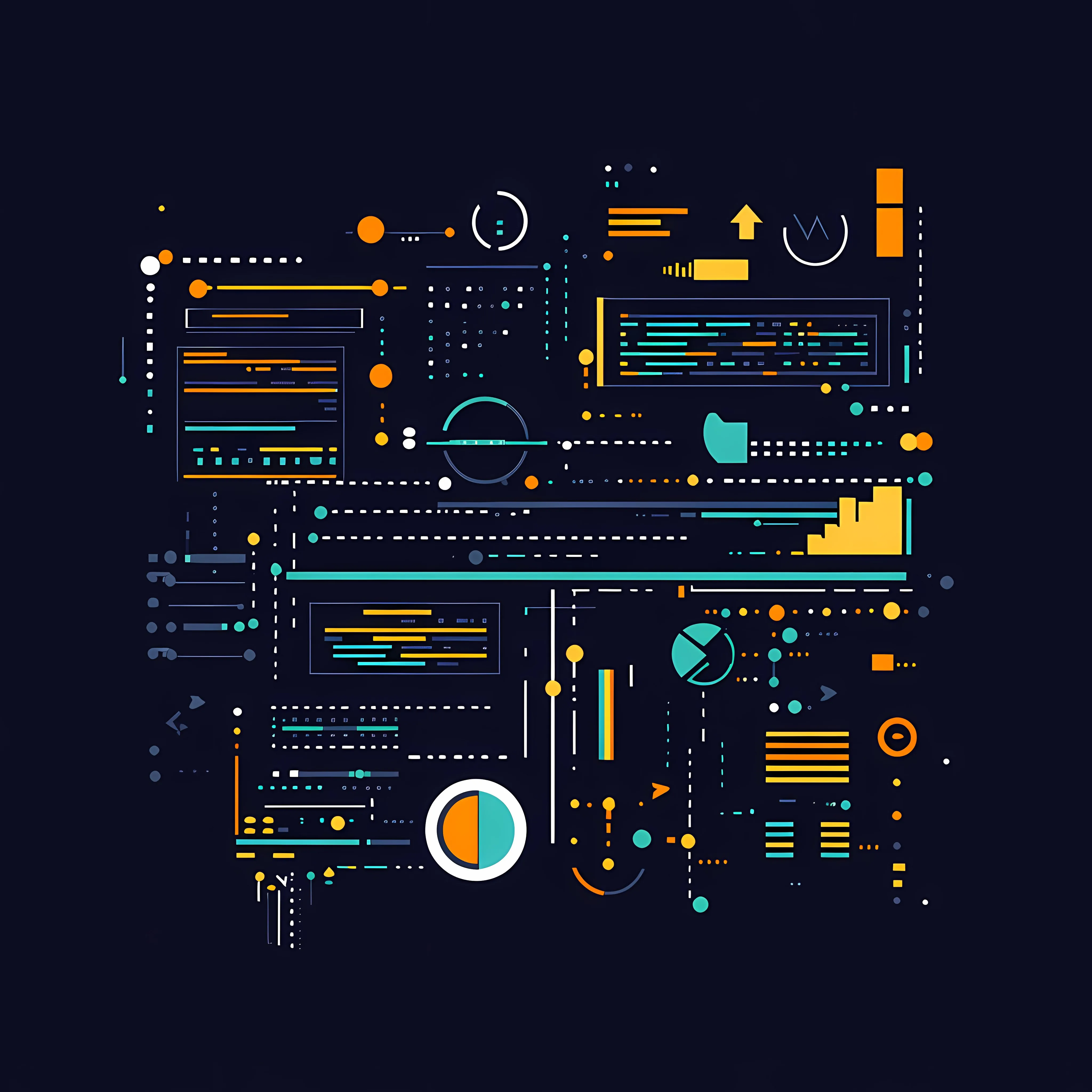 Programming Code Analytics Flat Vector Illustration — free download from Dotvec