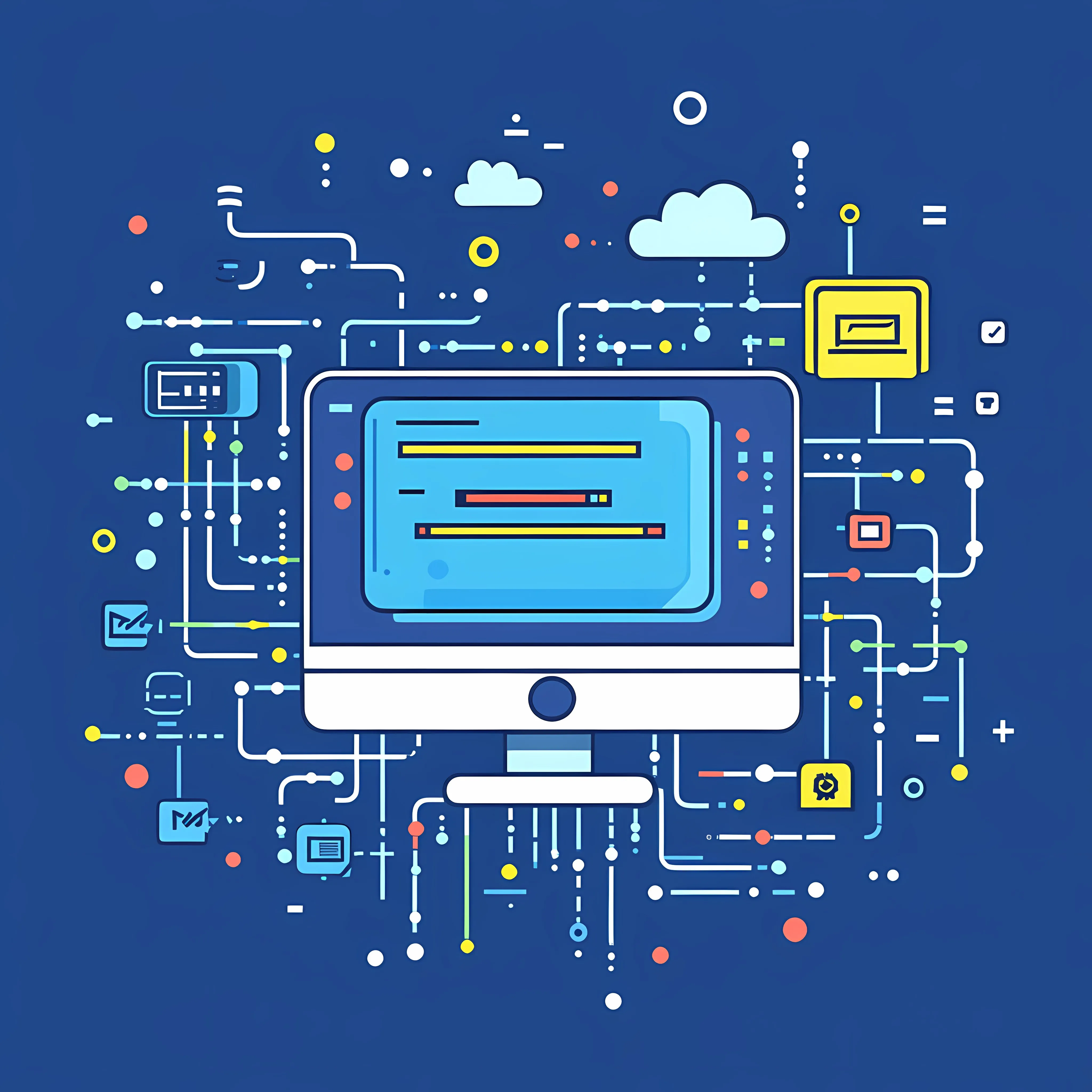 Programming Software Development and Cloud Storage Vector — free download from Dotvec