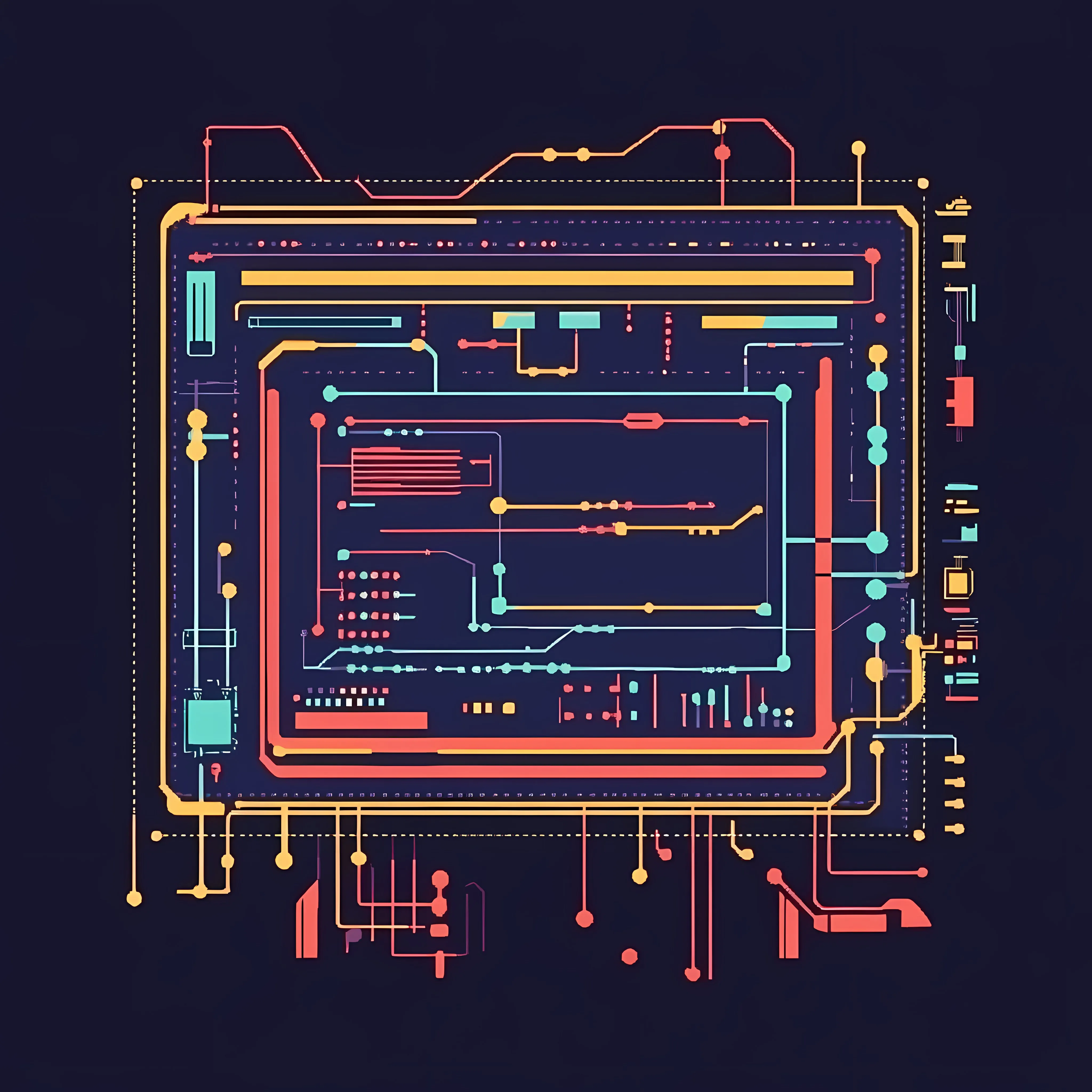 Flat Vector Illustration of Web Programming Languages — free download from Dotvec
