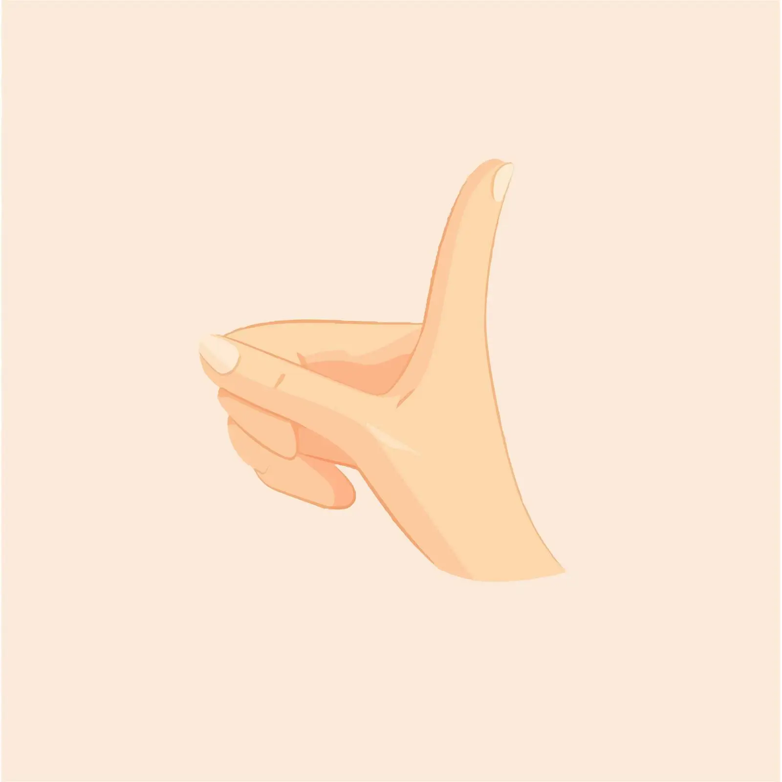 Flat Vector Illustration of Little Finger Promise Sign — free download from Dotvec