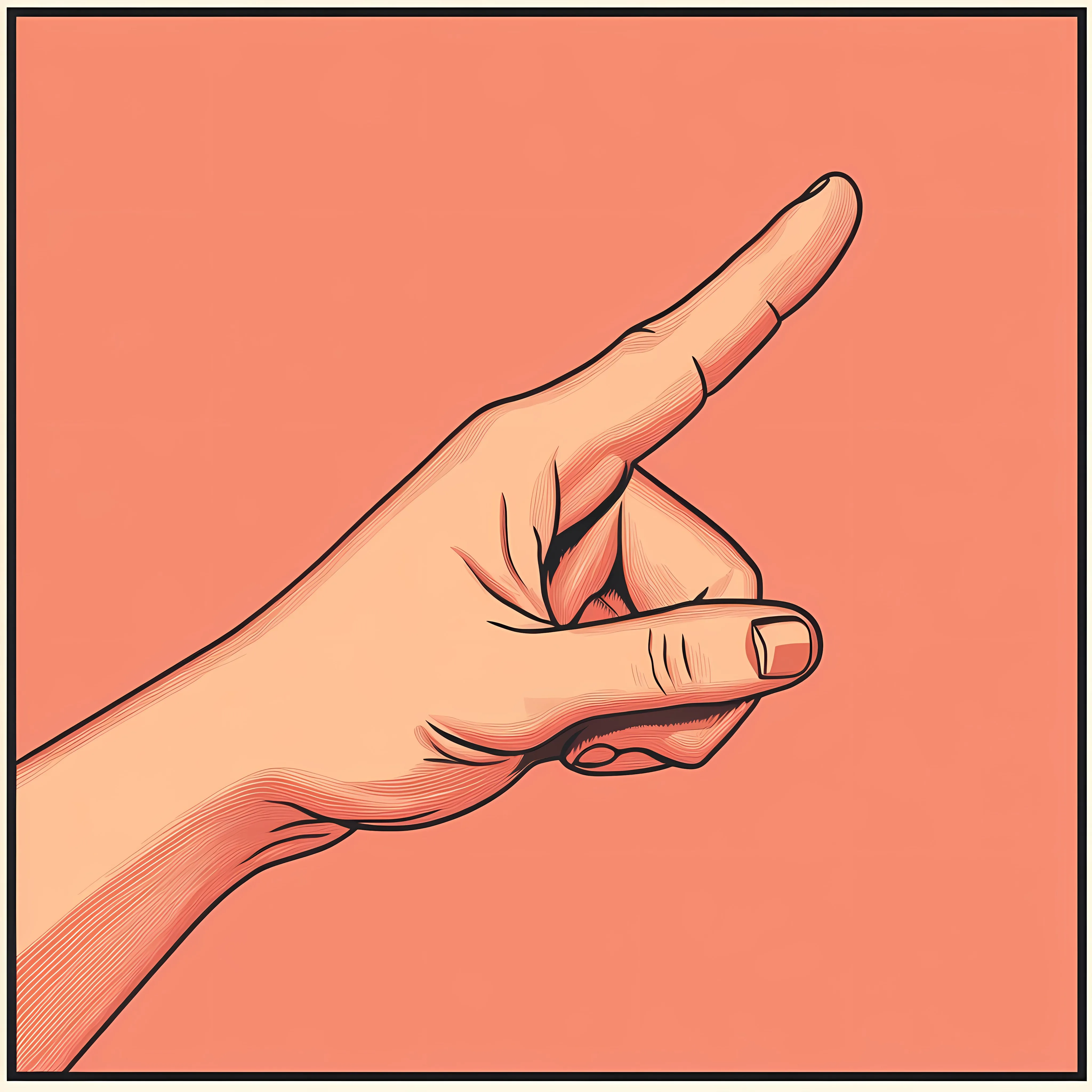 Promise Sign Little Finger Flat Vector Illustration — free download from Dotvec