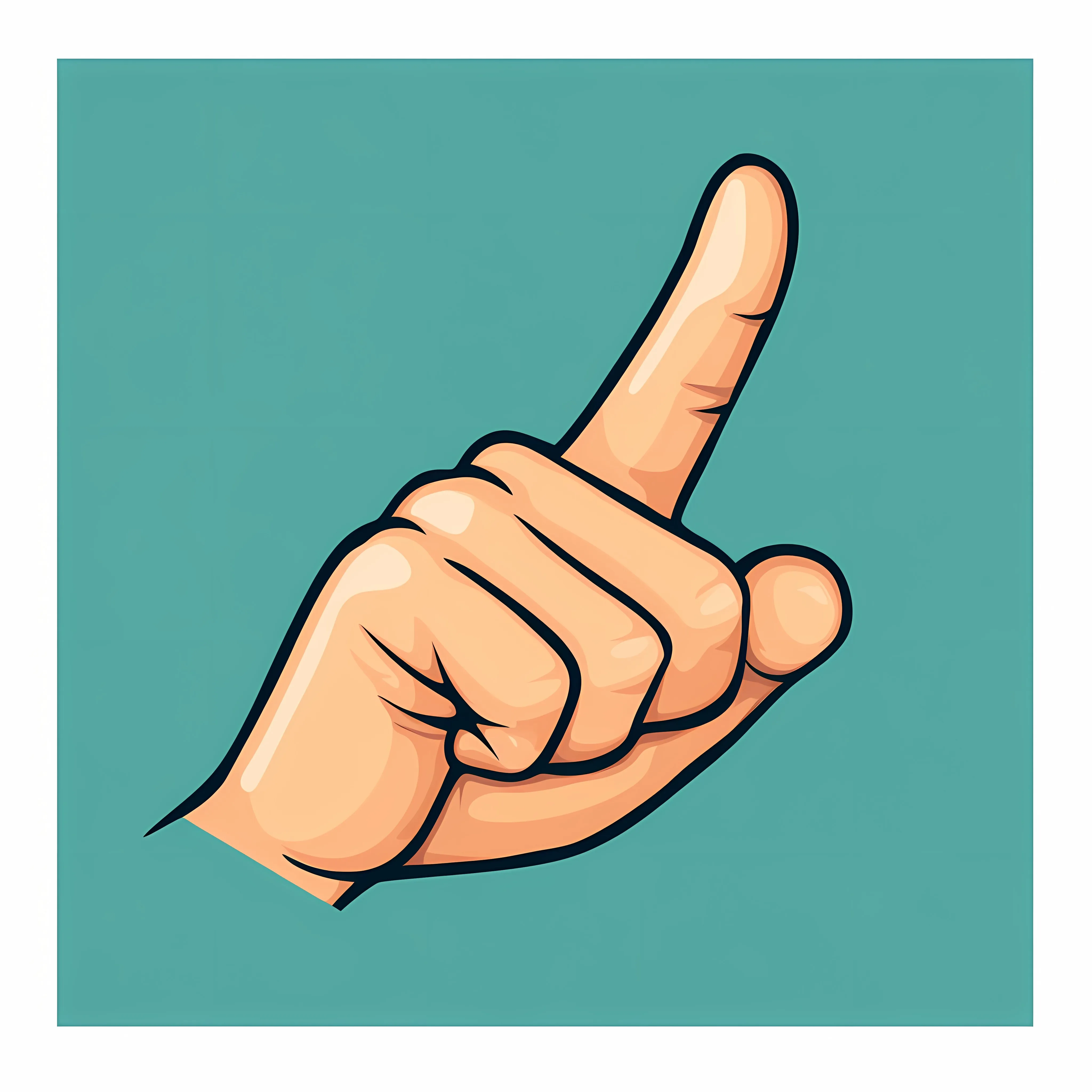 Flat Vector Illustration of Promise Sign with Little Finger — free download from Dotvec