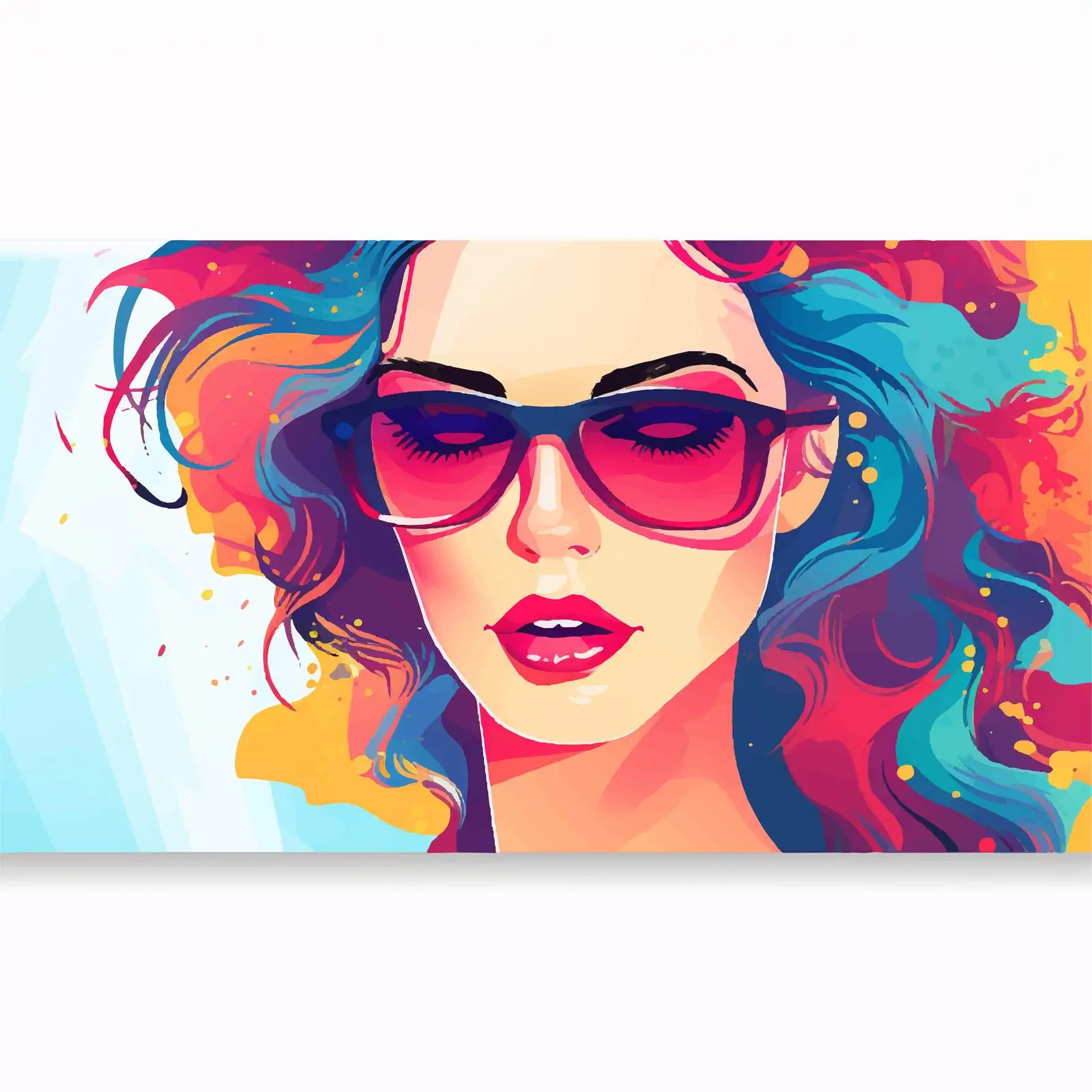 Modern Sunglasses Promotion Banner Design — free download from Dotvec