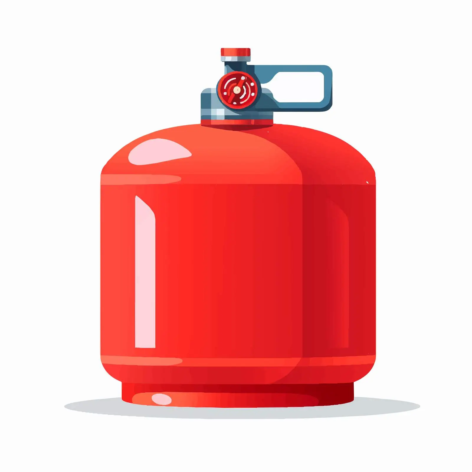 Flat Vector Illustration of Red Propane Tank — free download from Dotvec