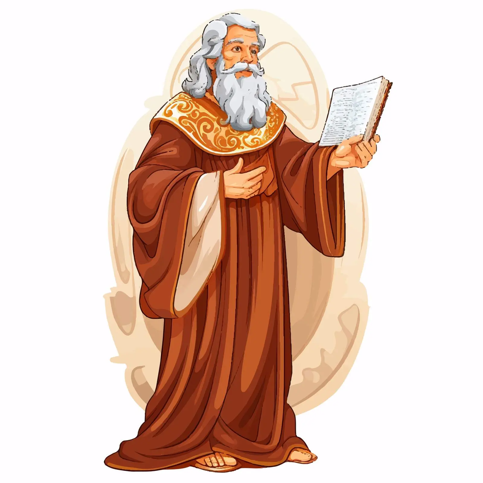 Moses Accepts the Law - Byzantine Illustration — free download from Dotvec