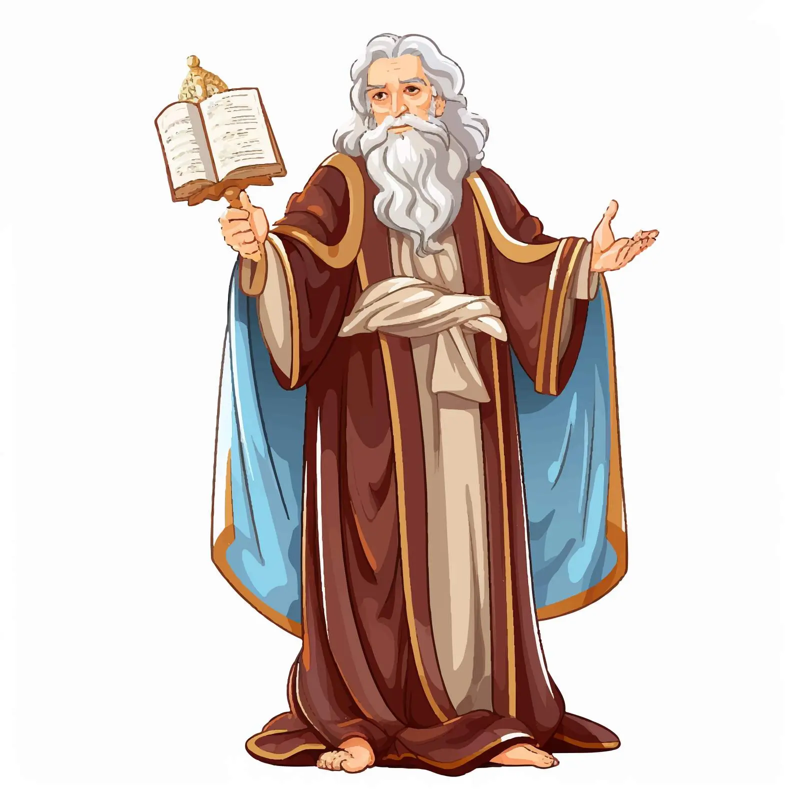 Moses Accepts the Law - Byzantine Illustration – free depiction of moses image from Dotvec