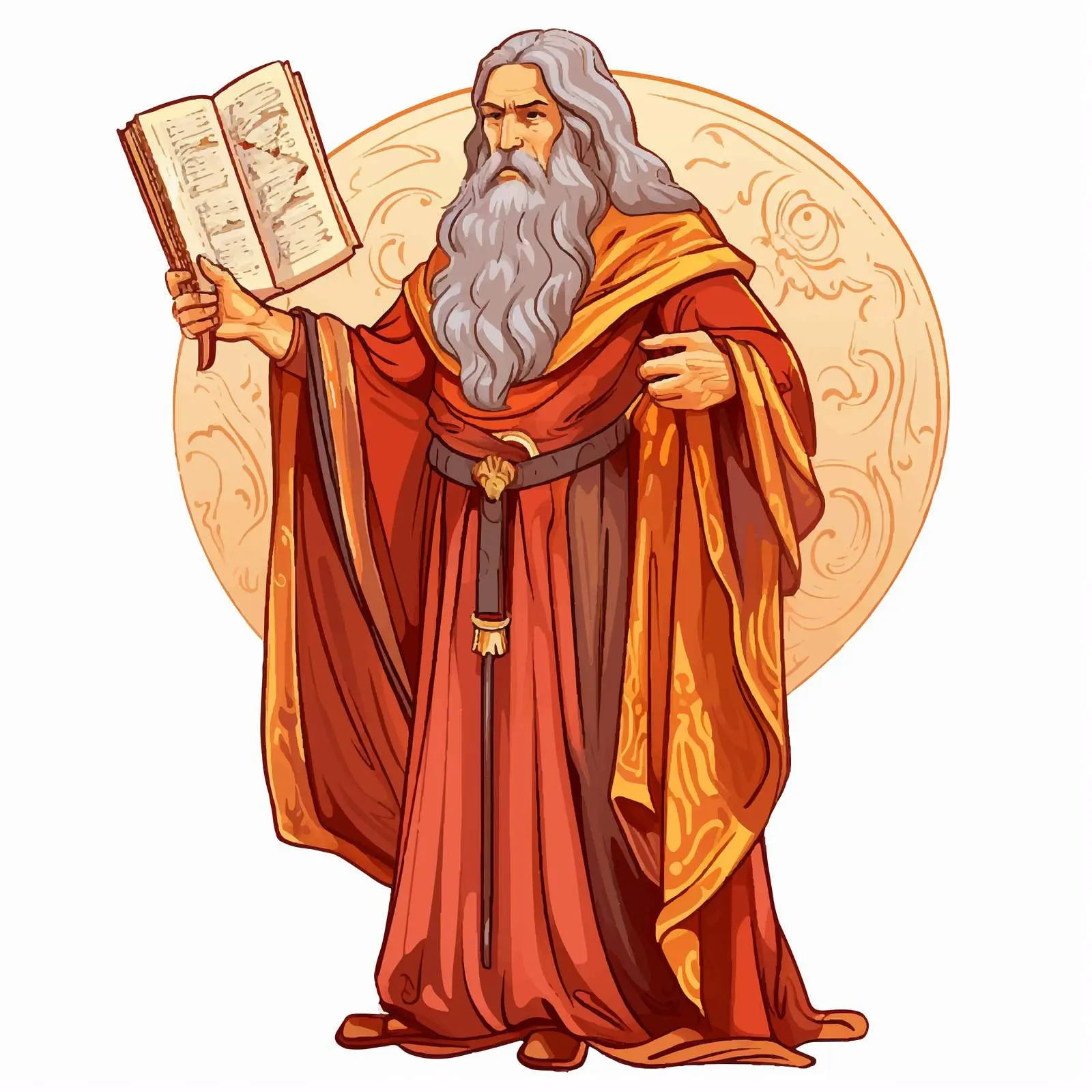 Moses Accepting the Law - Byzantine Illustration — free download from Dotvec