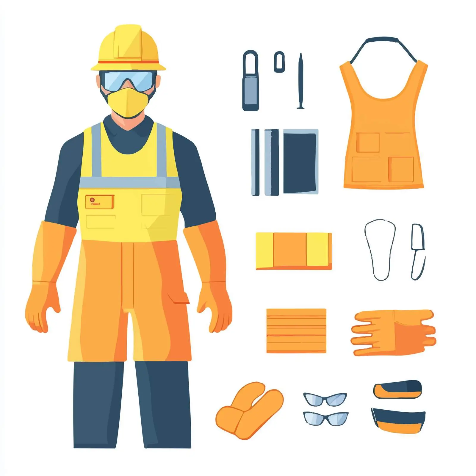 Protective Safety Outfit for Work Uniforms — free download from Dotvec