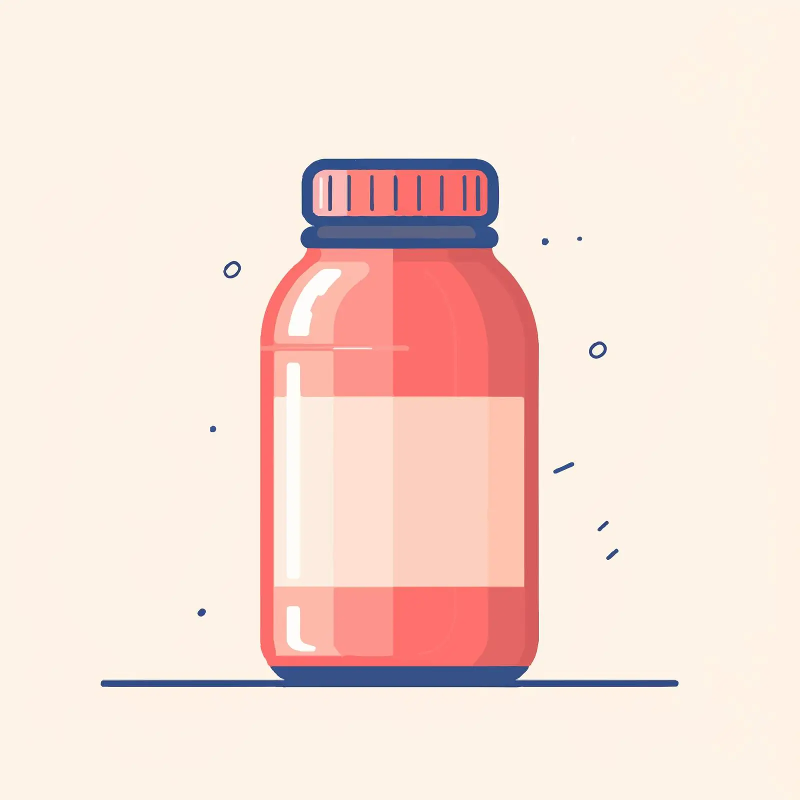 Flat Vector Illustration of Protein Bottle — free download from Dotvec